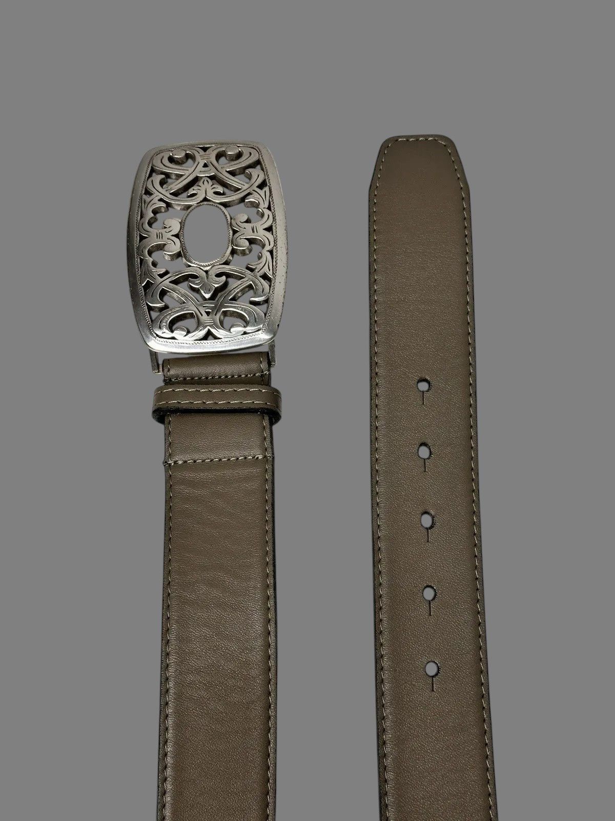 Beauty Beast Brown Leather Belt Minimal Everyday Classic Vintage Style Size ONE SIZE - 8 Thumbnail