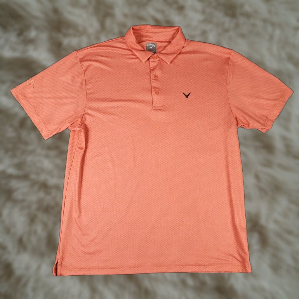 Callaway Callaway Polo Shirt Mens Size Large Coral Opti Dri Fit Golf Short Sleeve Polo Shirt Size US L / EU 52-54 / 3 - 1 Thumbnail