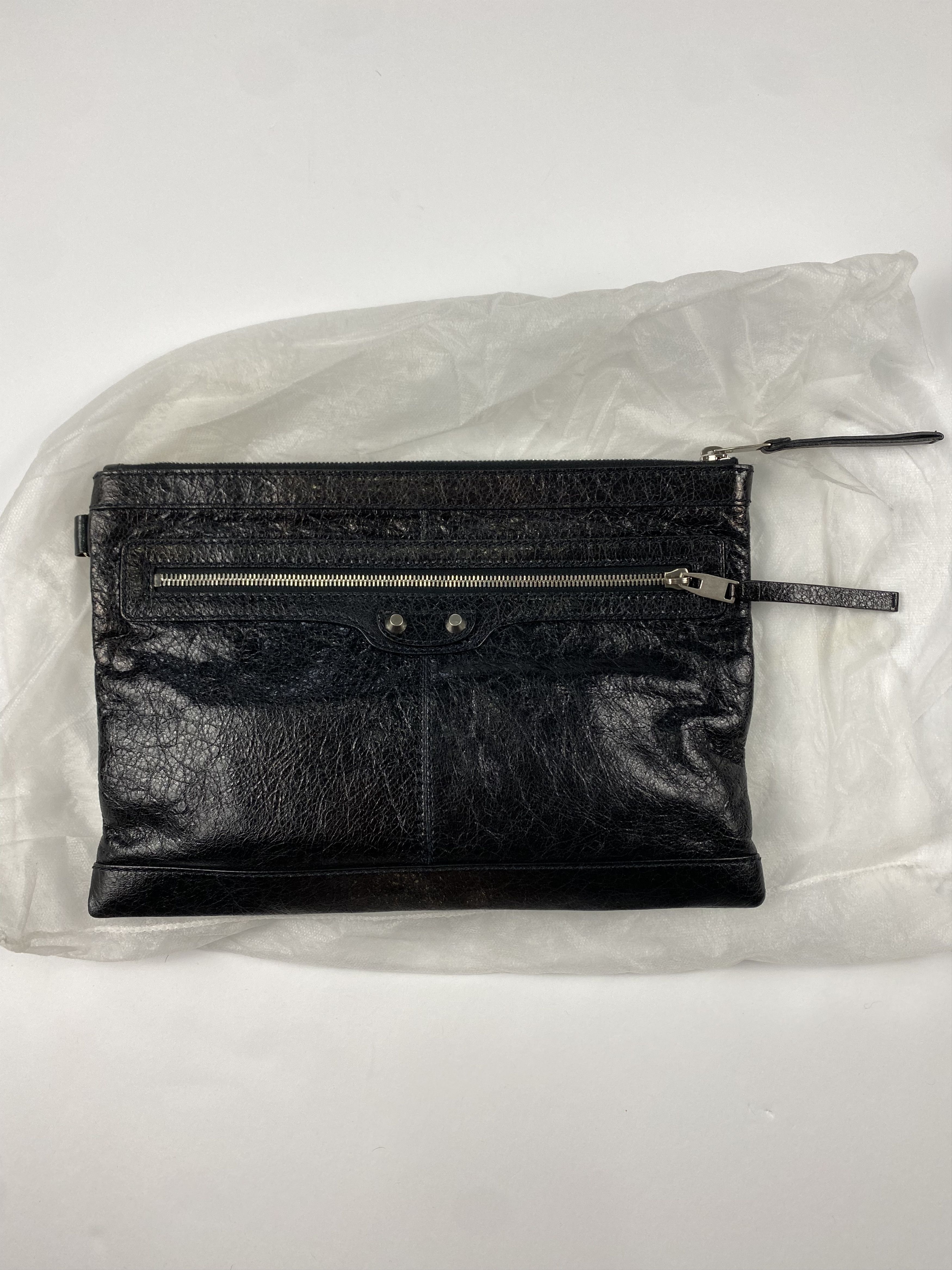 image of Balenciaga City Pouch in Black, Men's
