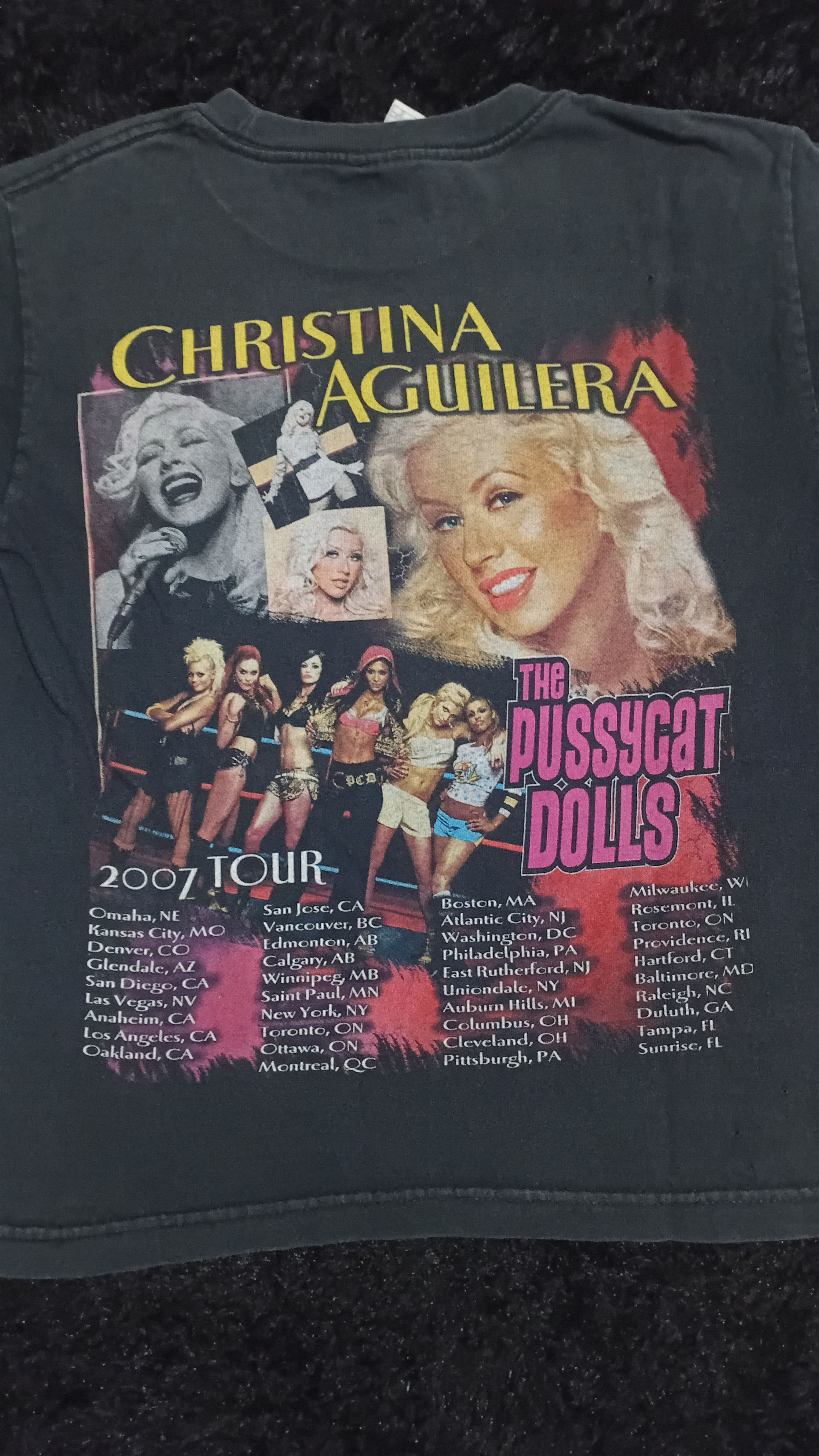 Band Tees × Vintage Vintage Christina Aguilera Tour Shirt Size US XS / EU 42 / 0 - 5 Thumbnail