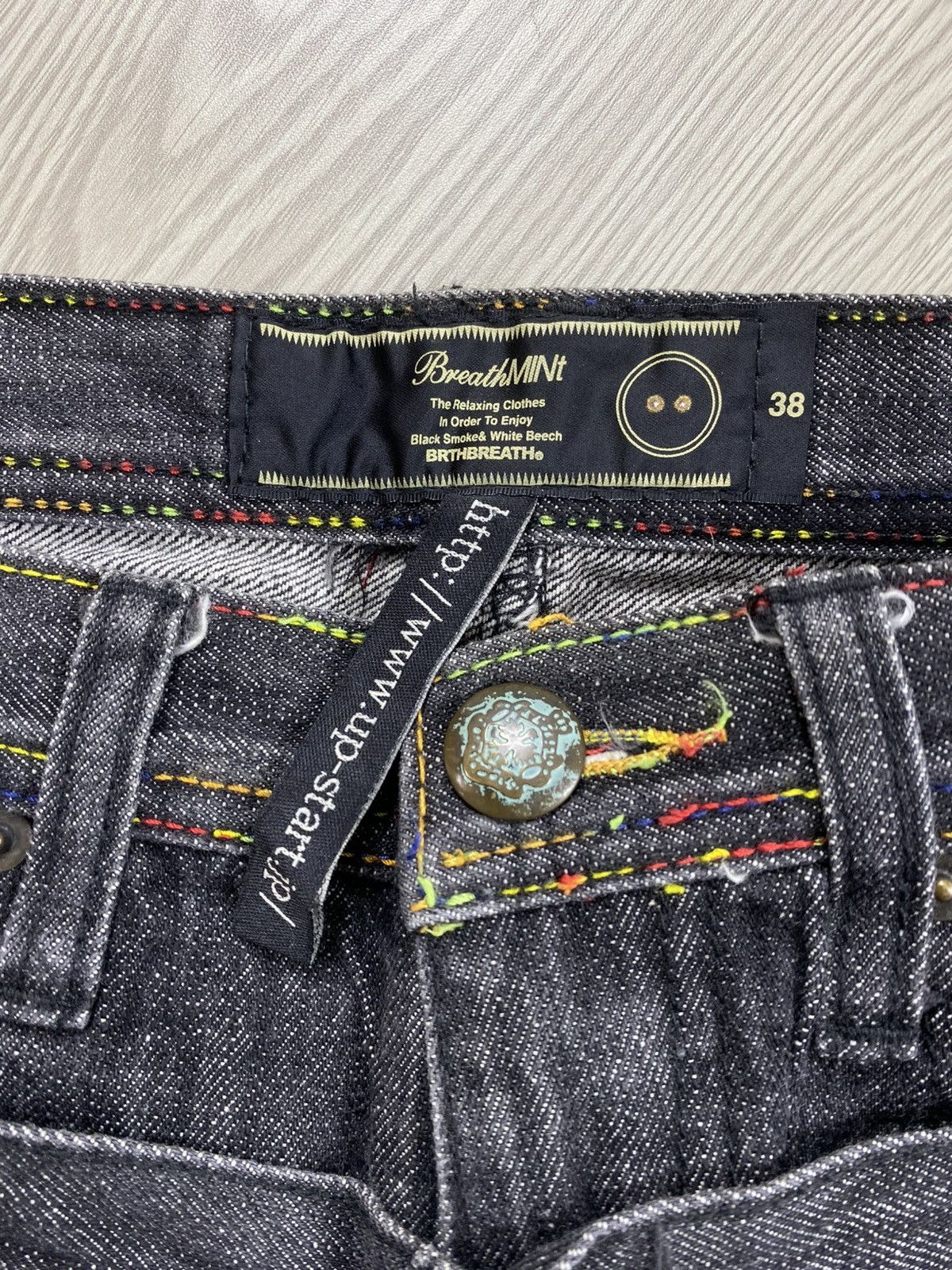 Number (N)ine 🇯🇵2000s Breathmint Double Waist Punk Multipocket Y2K Jeans Size US 29 - 10 Thumbnail