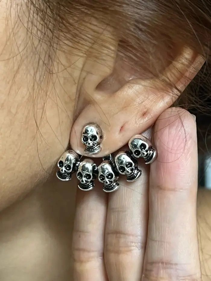 Jewelry × Vintage Vintage Gothic Multiple Skeleton Earrings Size ONE SIZE - 3 Thumbnail