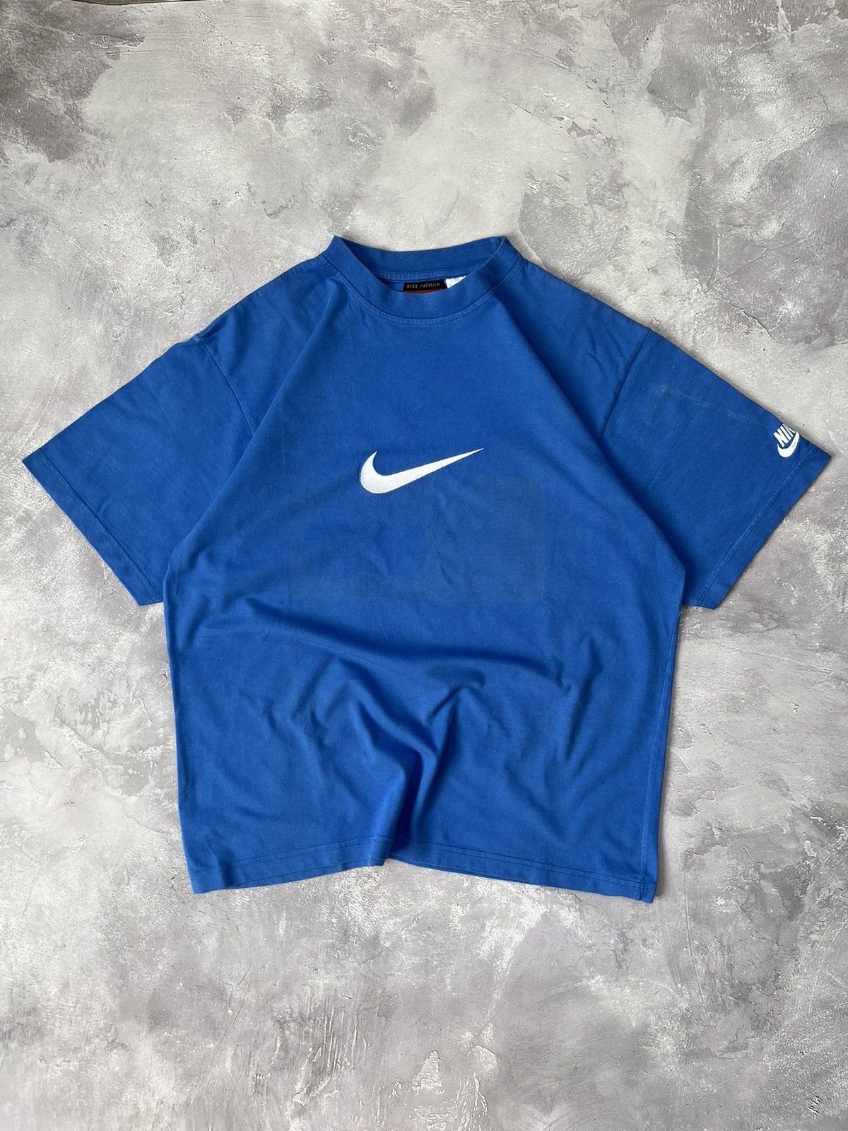 Nike Vintage Y2K Nike Premier Center Swoosh T-Shirt Blue Size M Size US M / EU 48-50 / 2 - 1 Thumbnail