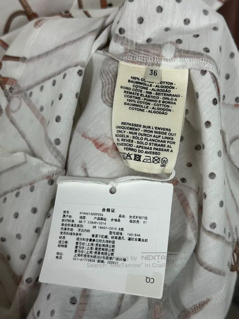 Hermes Hermes Printed Polka Dot Short Sleeve T-Shirt Size XS / US 0-2 / IT 36-38 - 4 Thumbnail