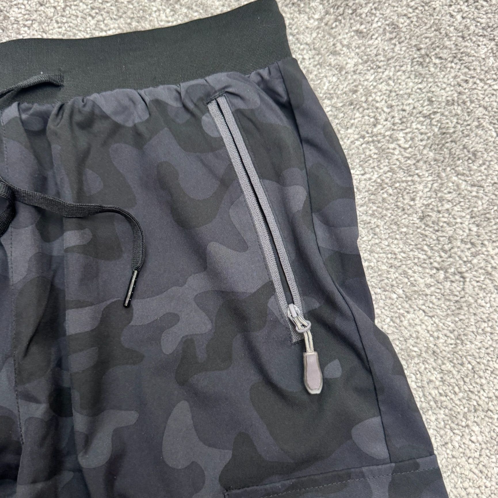 Vintage Libin Camouflage Cargo Pants Womens Medium Black Blue 28x28 Active Jogger Size 32" / US 10 / IT 46 - 3 Thumbnail