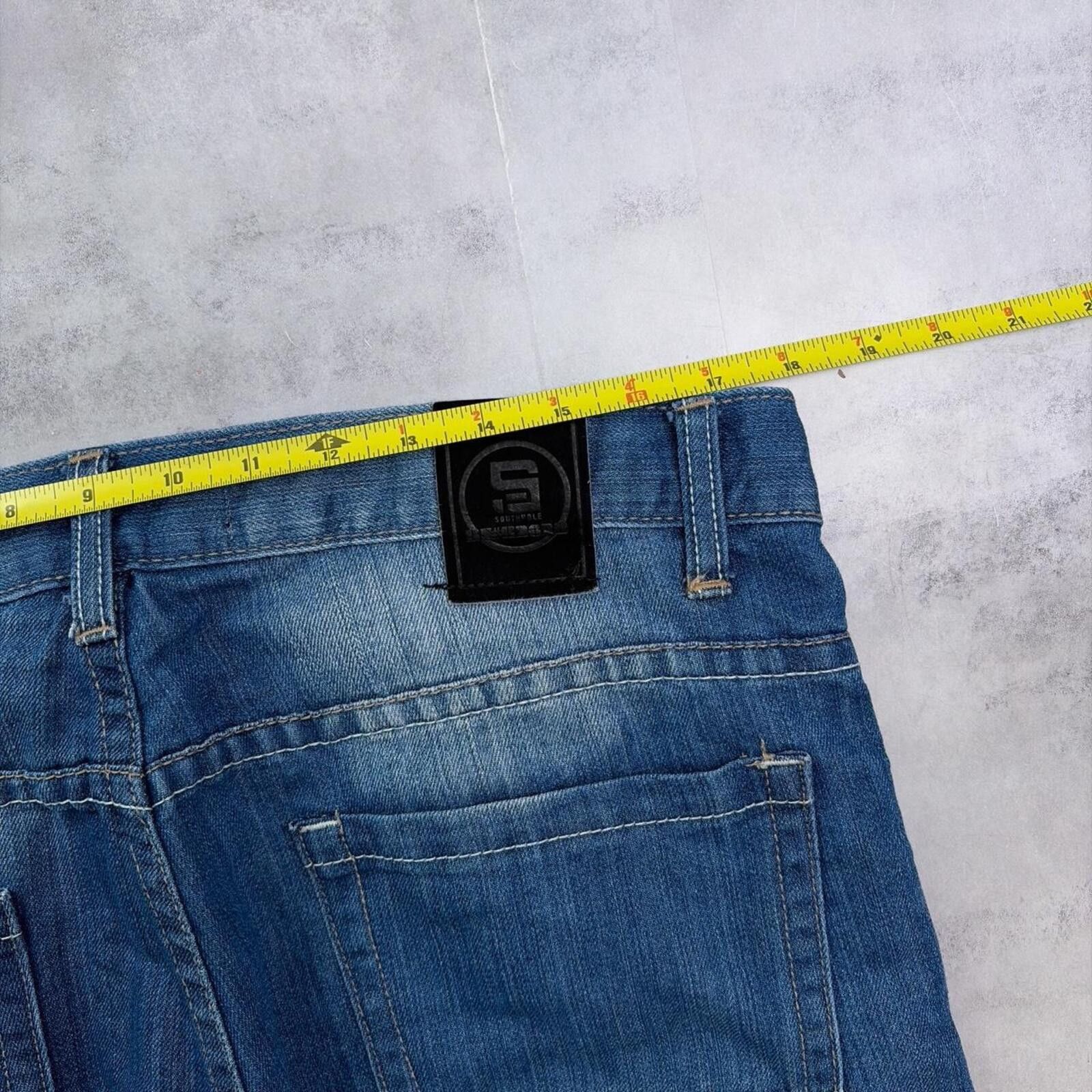 Southpole Y2K Blue Southpole Grunge Baggy Skater Denim Jeans Size US 36 / EU 52 - 6 Thumbnail