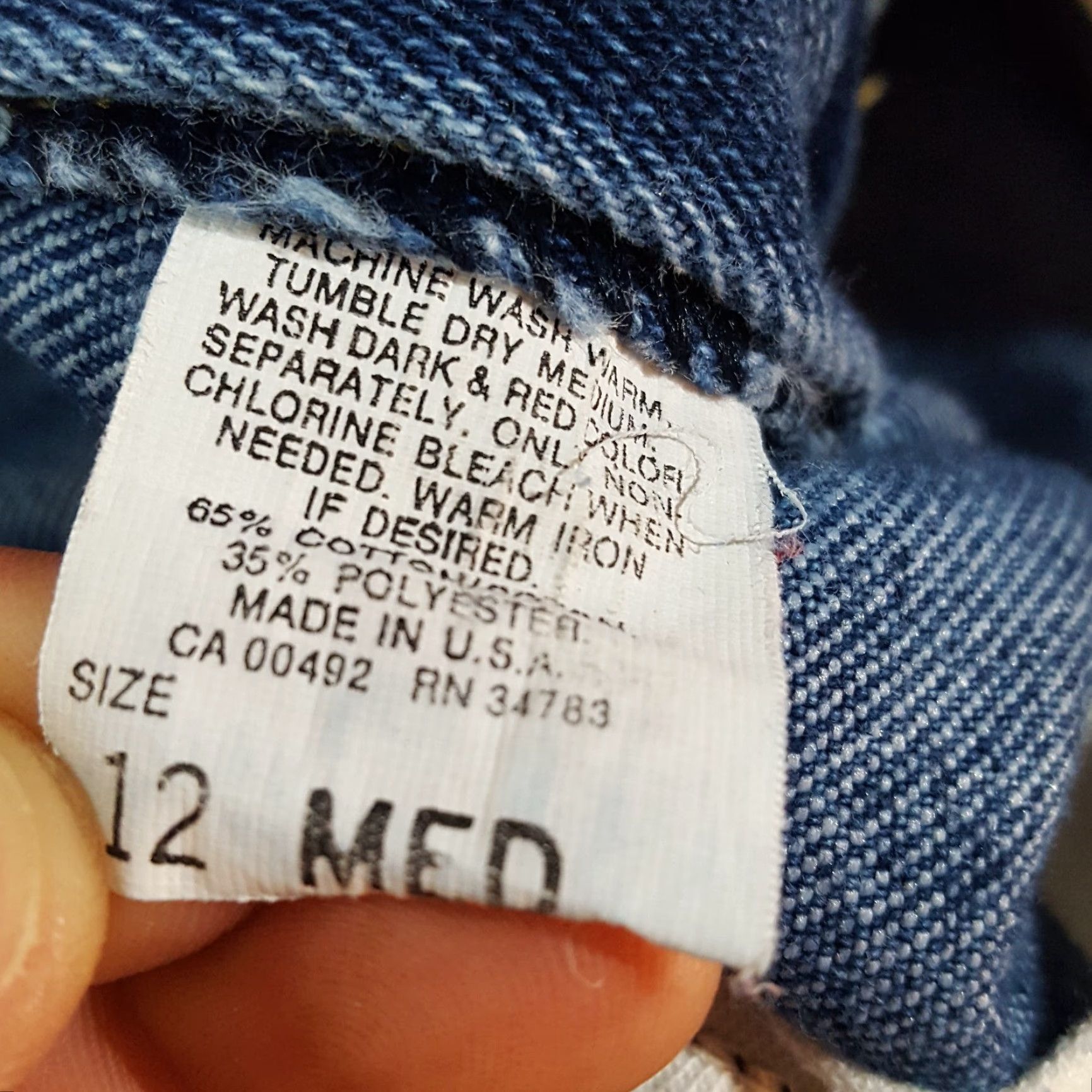 Lee Vintage Lee High Waist Relaxed Tapered Denim Jeans Women's Size 12 Blue 90s Y2K Retro Size 34" / US 12 / IT 48 - 8 Thumbnail