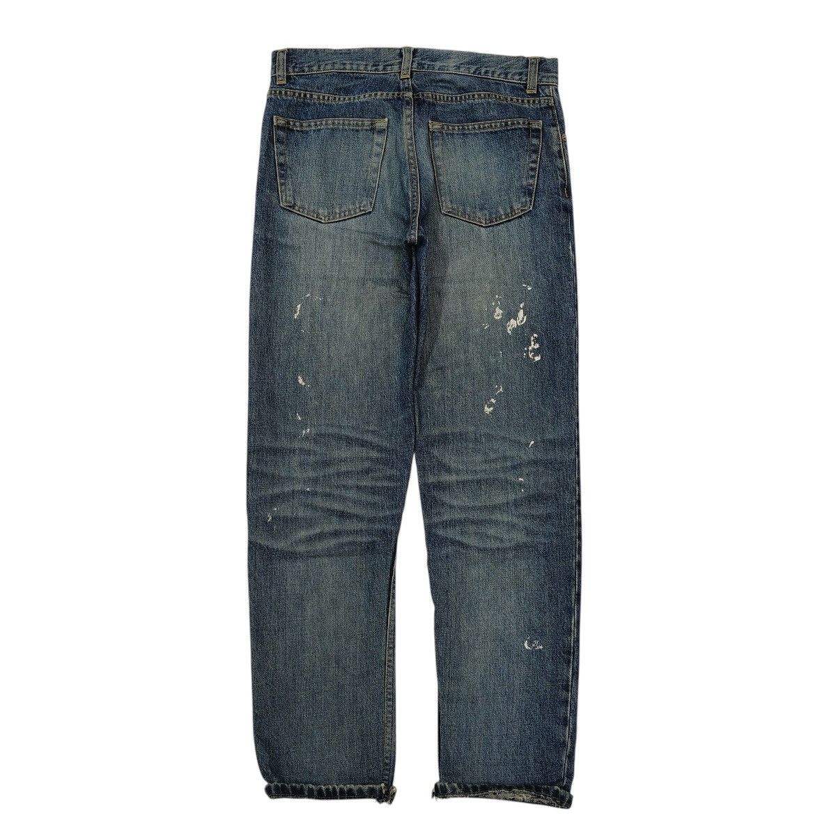 Helmut Lang Vintage Y2K Helmut Lang Paint Splatter Classic Cut Jeans Size US 29 - 2 Thumbnail