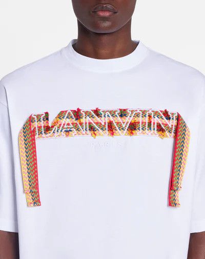 Lanvin oc11z0426 Oversized T-Shirt in White Size US S / EU 44-46 / 1 - 5 Thumbnail