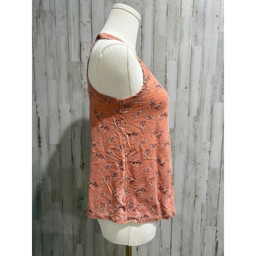 American Eagle Outfitters American Eagle Outfitters Tank Top Womens XS Peach Floral Size XS / US 0-2 / IT 36-38 - 3 Thumbnail