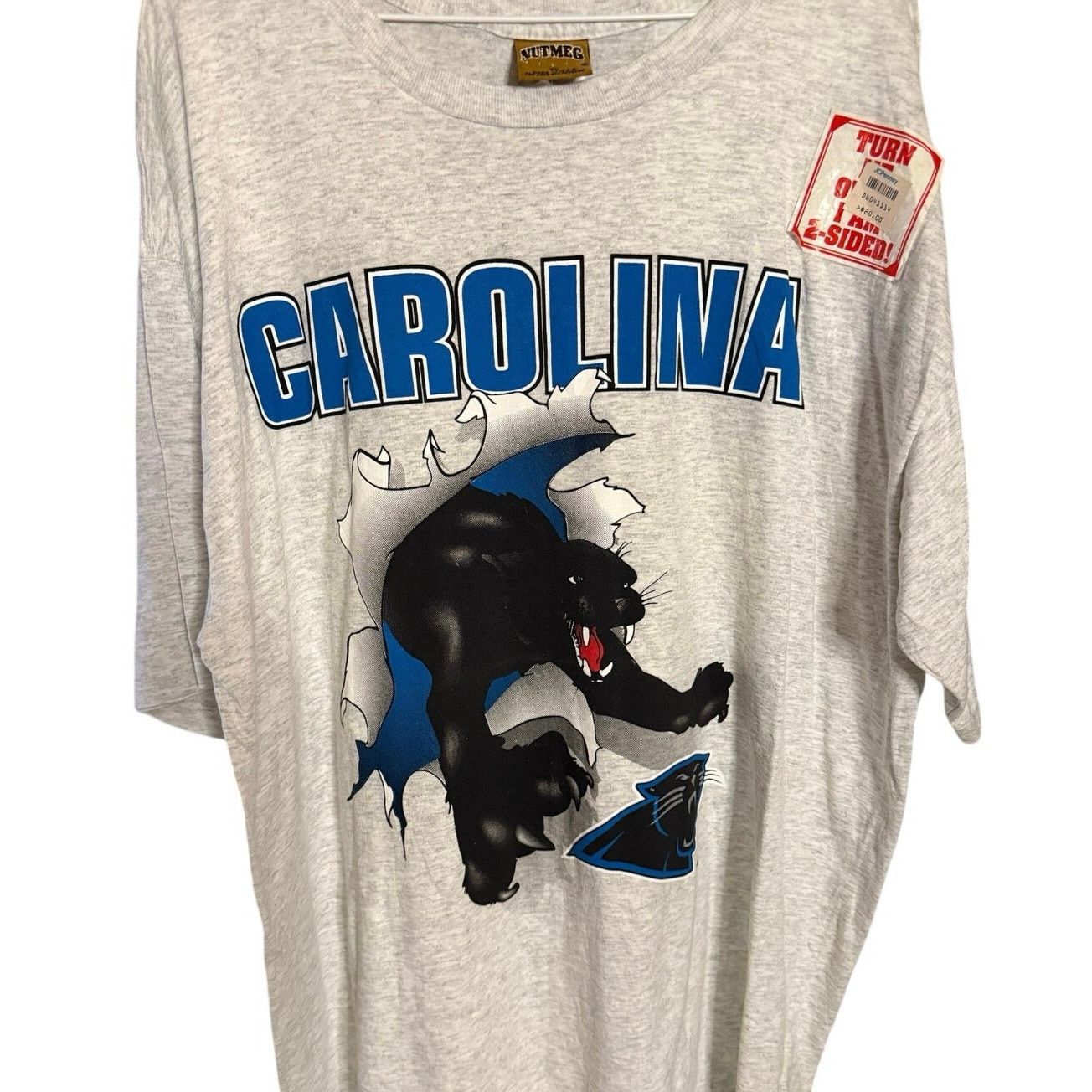 Nutmeg Vintage Carolina Panthers Breakthrough Tee Size US XL / EU 56 / 4 - 1 Thumbnail