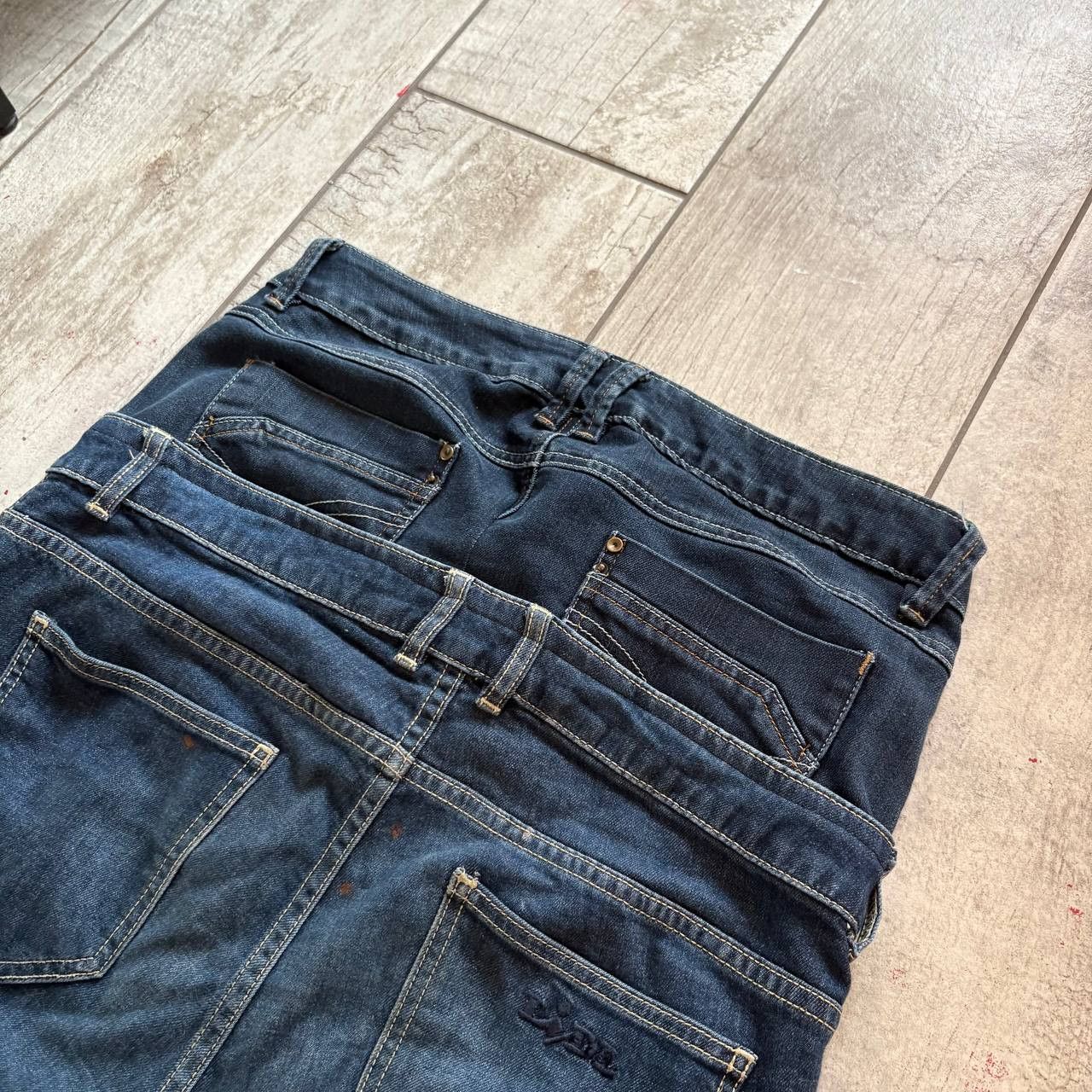 Japanese Brand rare flared blue handmade streetwear jeans Size US 31 - 8 Thumbnail