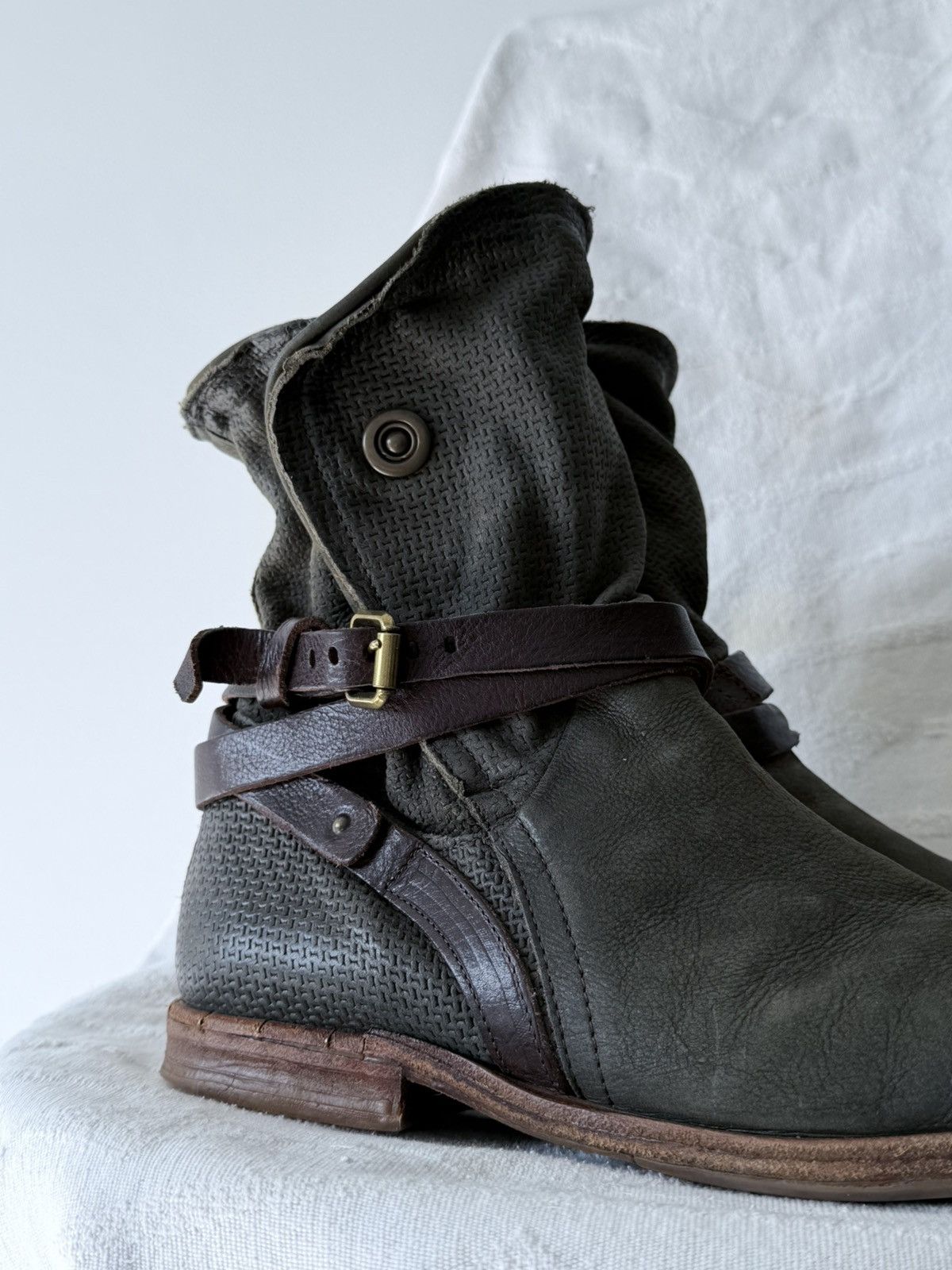 A.S.98 Avant Garde A.S. 98 14th Addiction Style Leather Boots Size US 8 / EU 41 - 6 Thumbnail