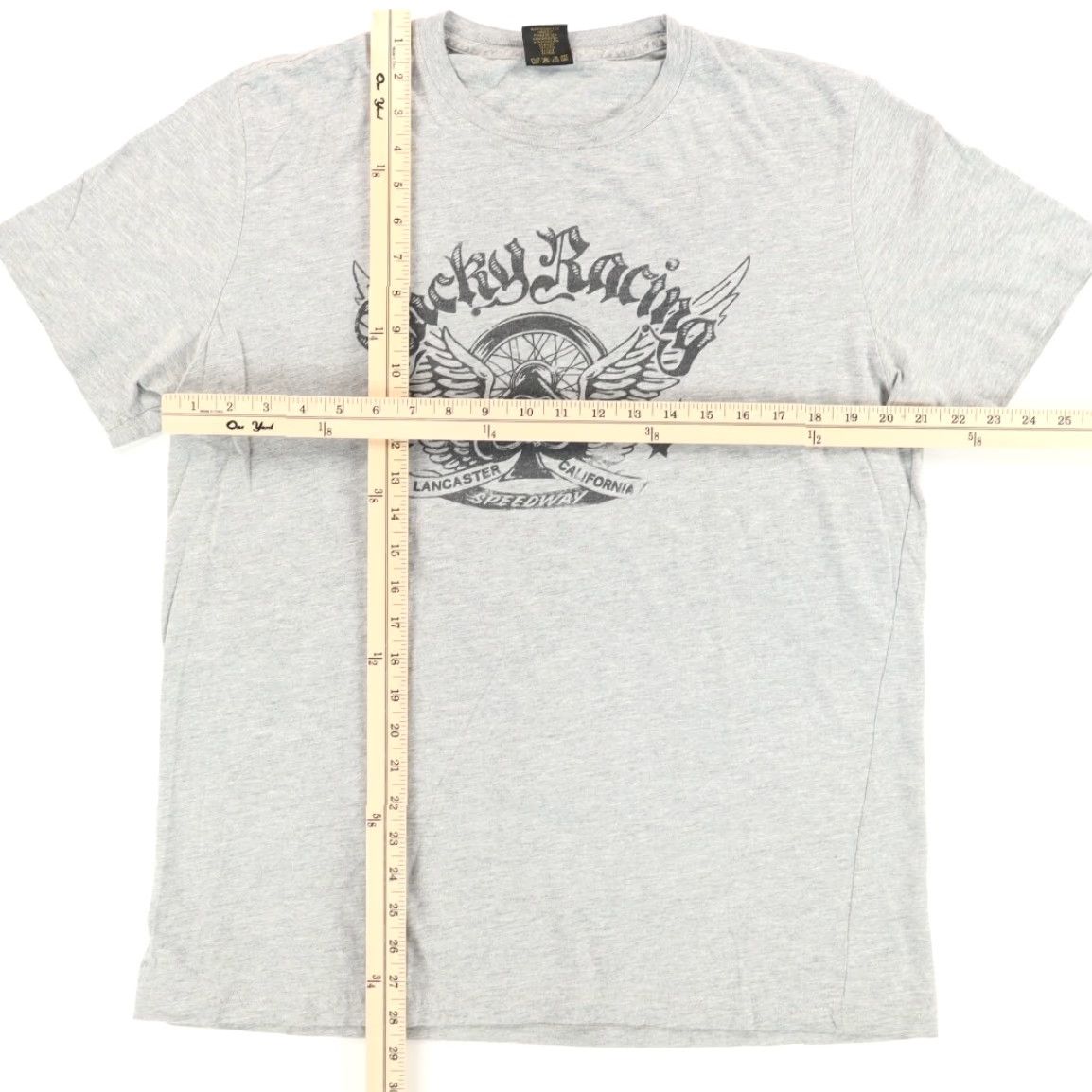 Lucky Brand Lucky Brand Speedway Racing Graphic Solid T-Shirt Gray Men's L Size US L / EU 52-54 / 3 - 3 Thumbnail
