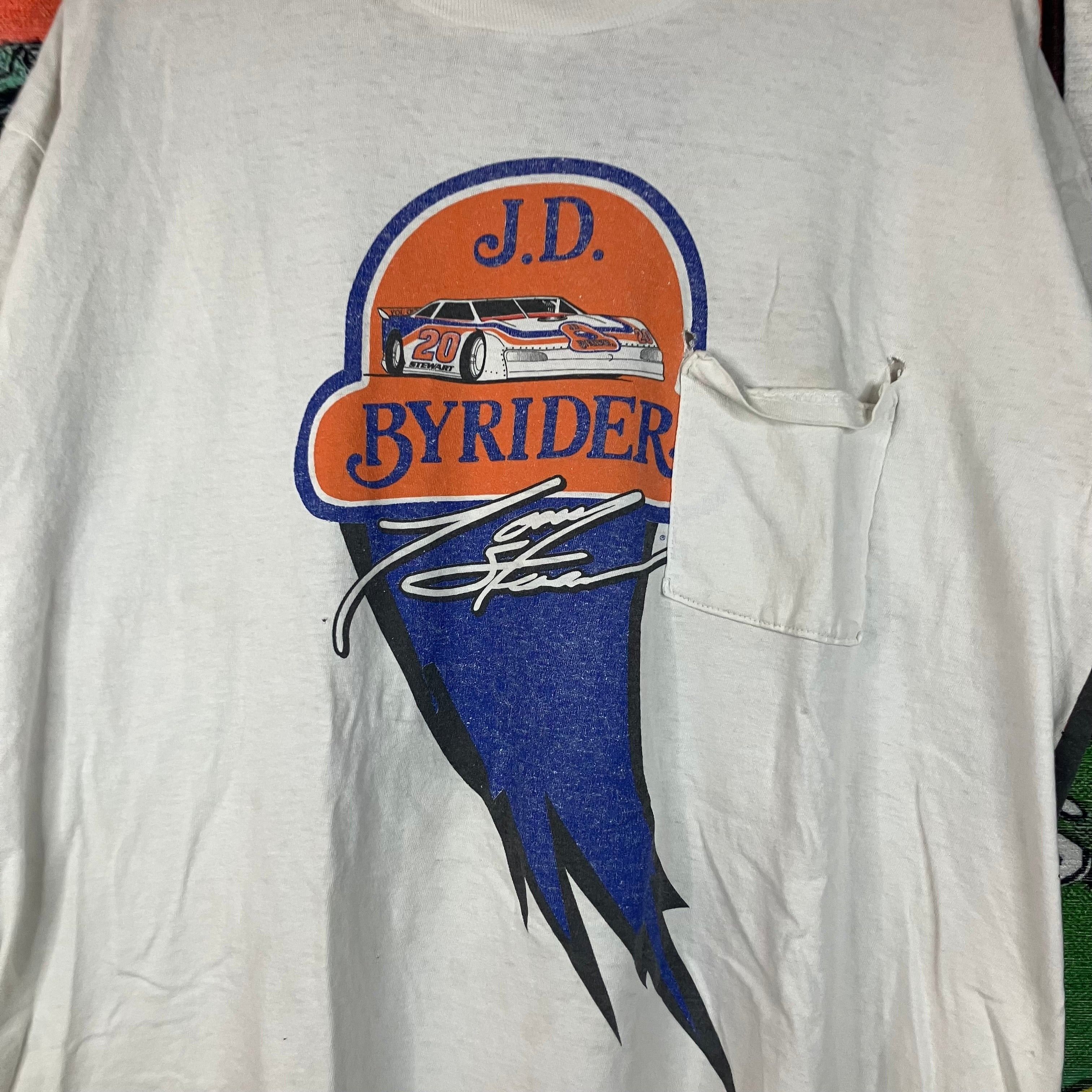 Vintage Vintage 90s J.D. Byrider Racing Tony Stewart Tee W/ AOP Back Size US L / EU 52-54 / 3 - 5 Thumbnail