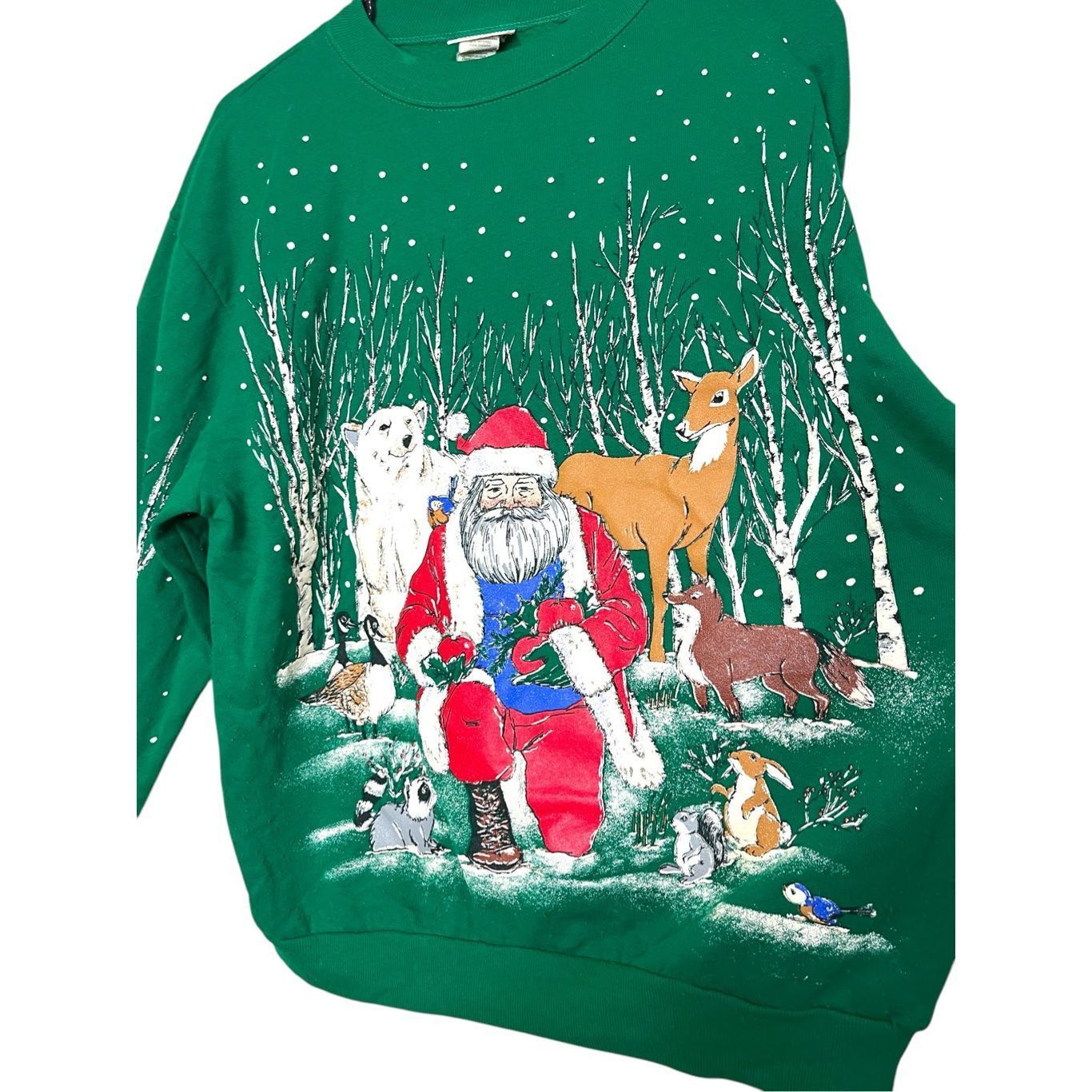 Other Vintage Holiday Time Santa Claus Winter Forest Crewneck Size Size M / US 6-8 / IT 42-44 - 3 Thumbnail