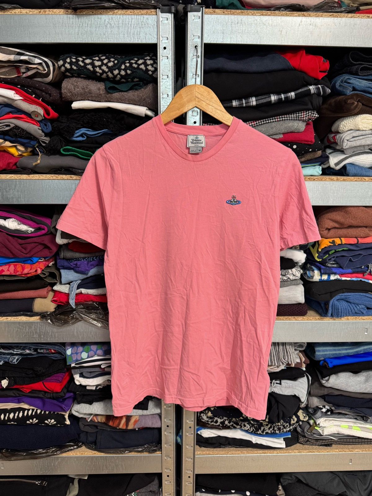 Vivienne Westwood Vivienne Westwood Man Orb Logo T-Shirt Light Pink Size M Size US M / EU 48-50 / 2 - 1 Thumbnail