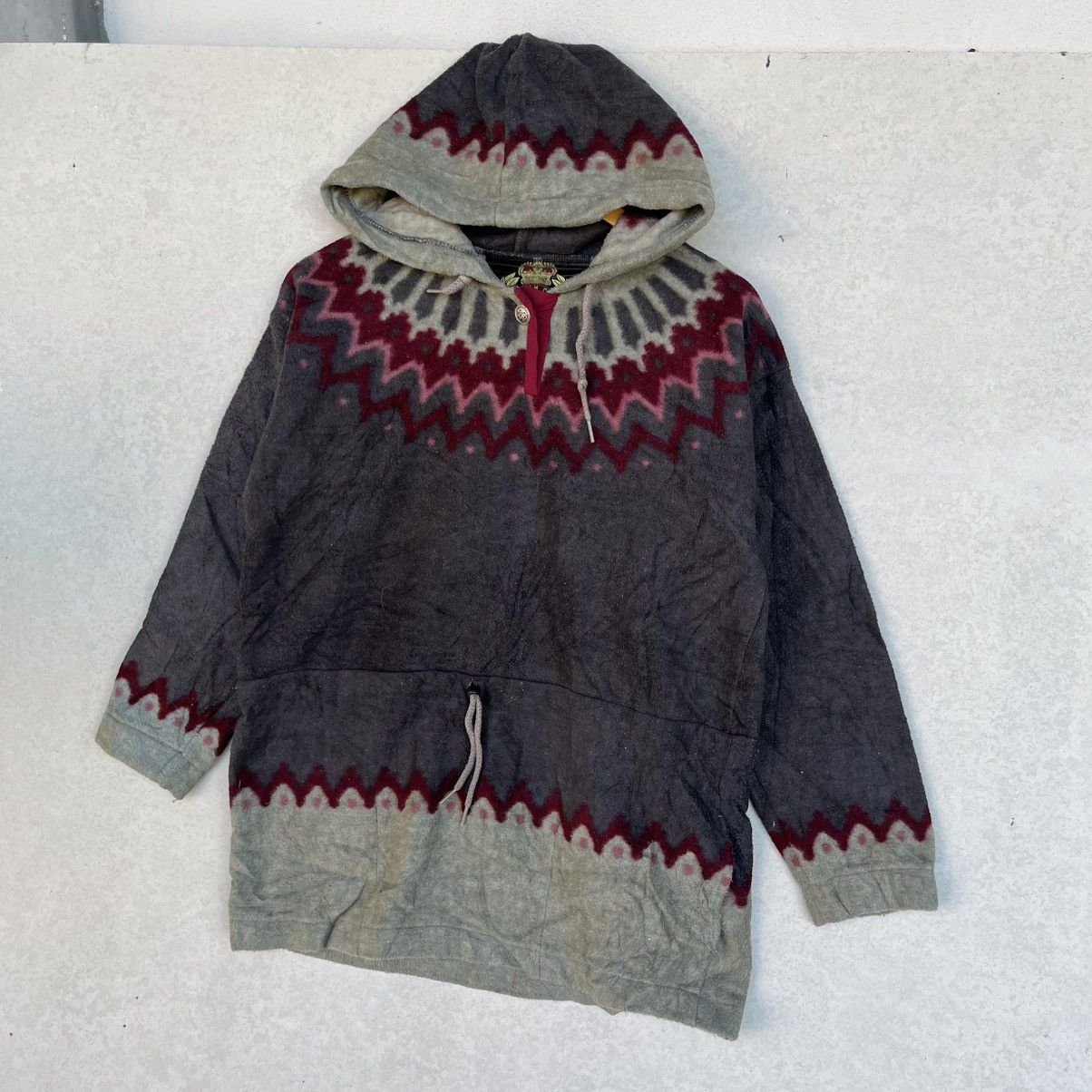 Other Vintage English Country Sunbuster Patterned Hoodie Size M Size M / US 6-8 / IT 42-44 - 2 Thumbnail