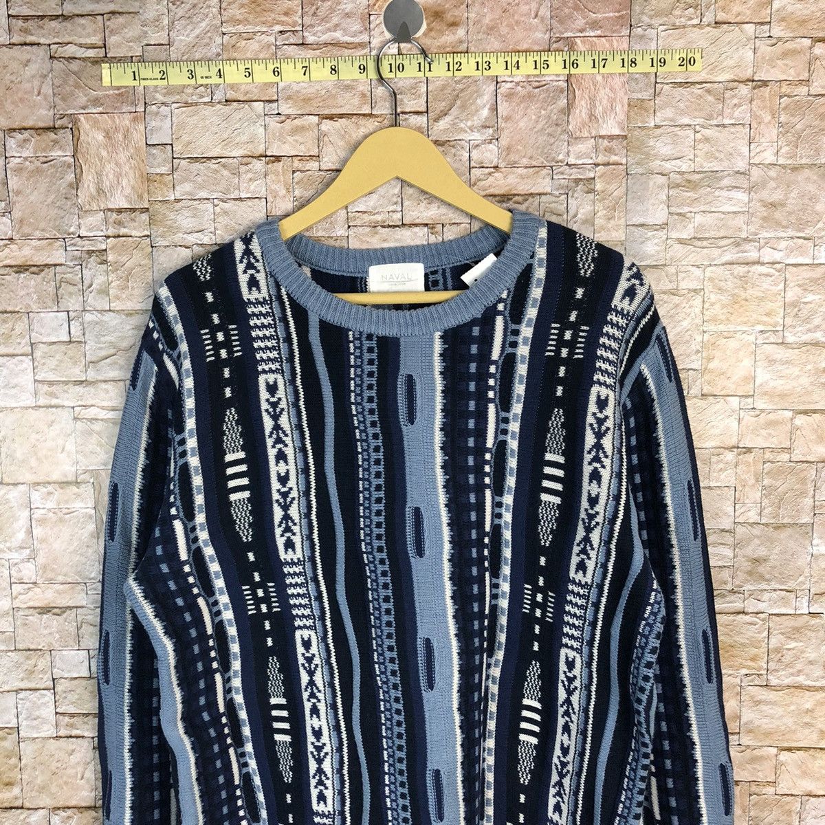 Vintage D Naval Tokyo japan Blue like coogi Knitwear #A375 Size US M / EU 48-50 / 2 - 2 Thumbnail