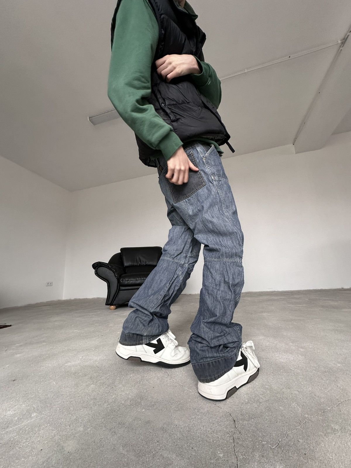 G-Star Vintage G-Star Raw Double Knee Stacked Jeans Size US 32 / EU 48 - 3 Thumbnail
