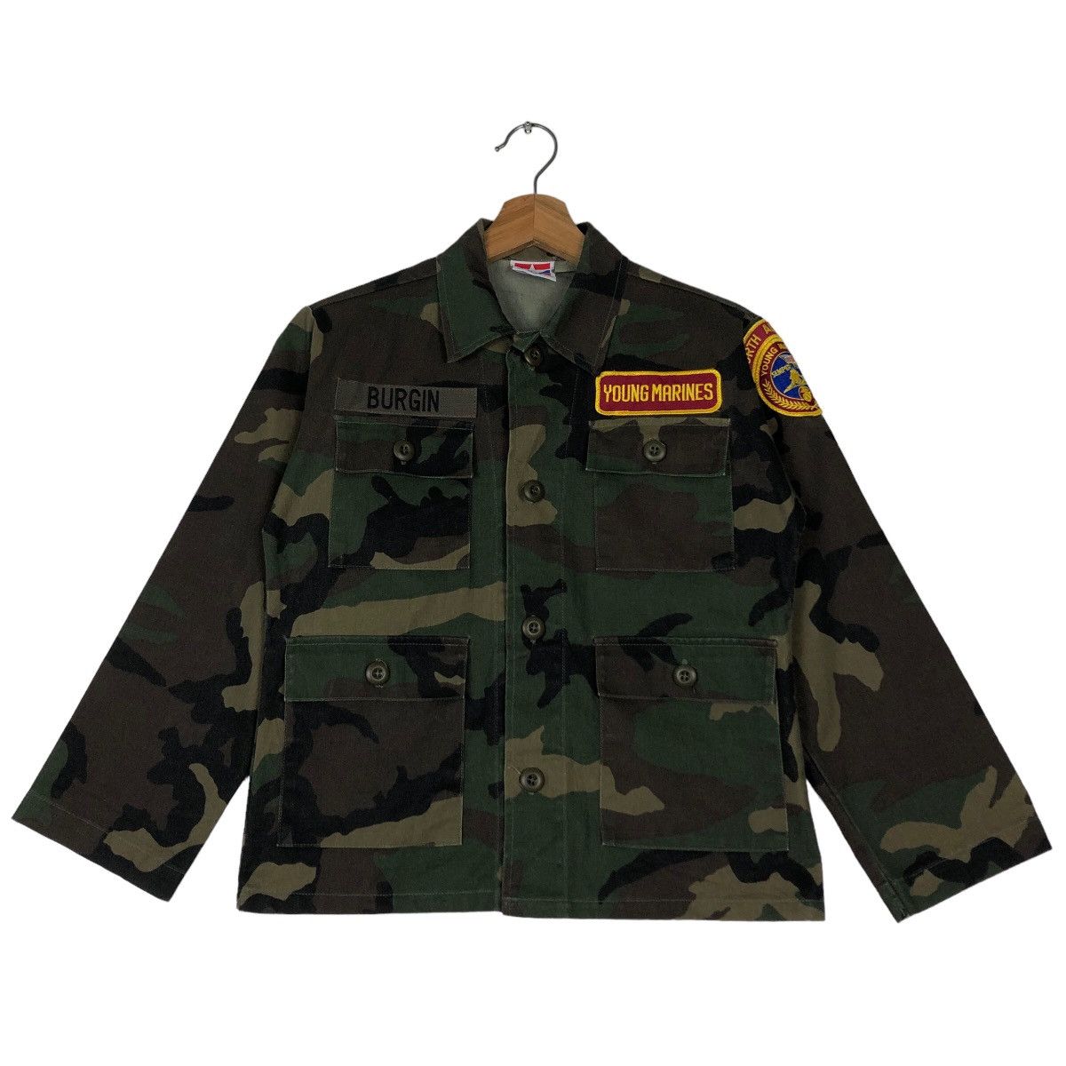 Japanese Brand 🔥Vintage Chore Camouflage Military Kids Jacket Size US M / EU 48-50 / 2 - 1 Thumbnail