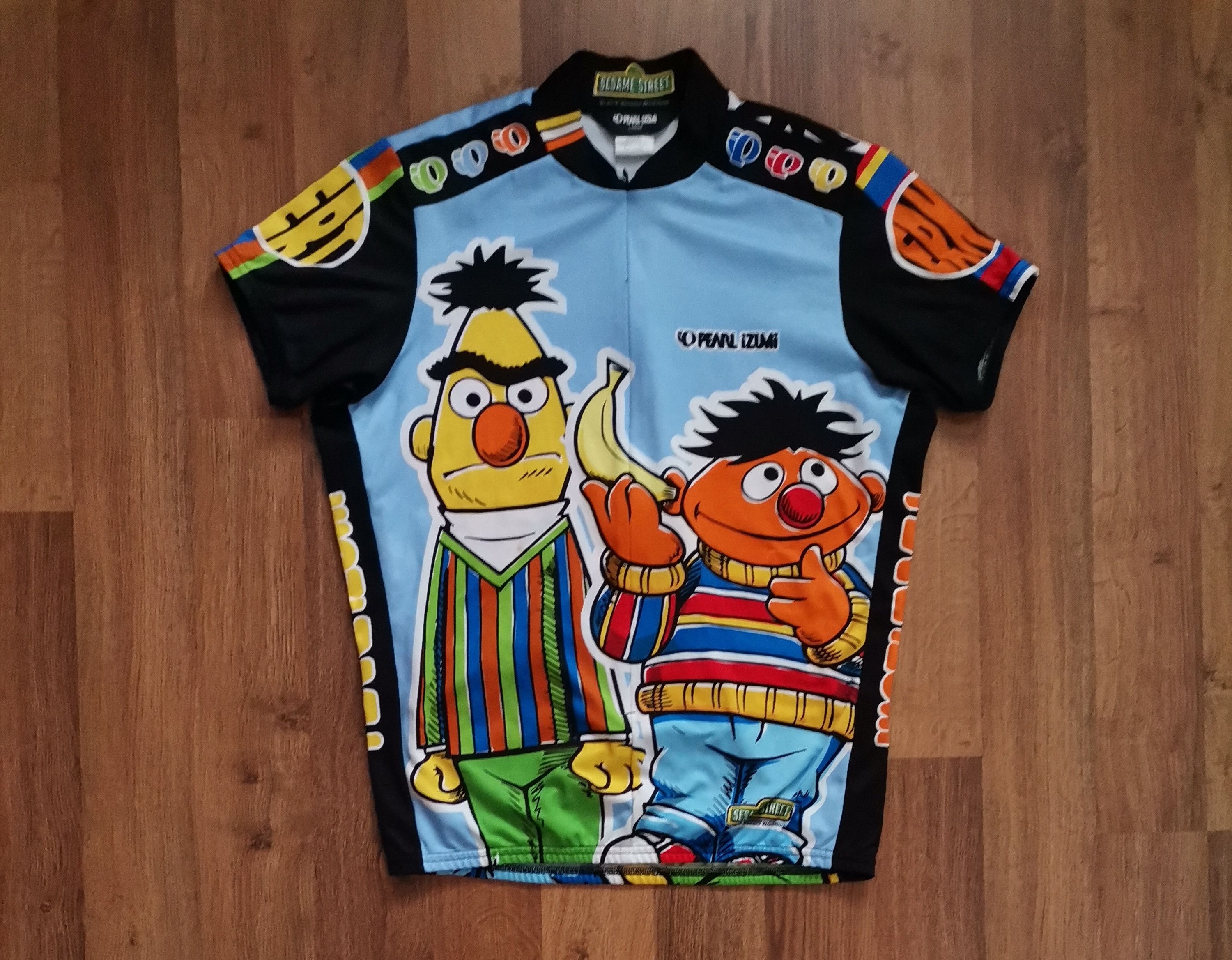 PEARL iZUMi Vintage Pearl Izumi x Sesame Street 2006 Cycling Jersey Size US L / EU 52-54 / 3 - 1 Thumbnail