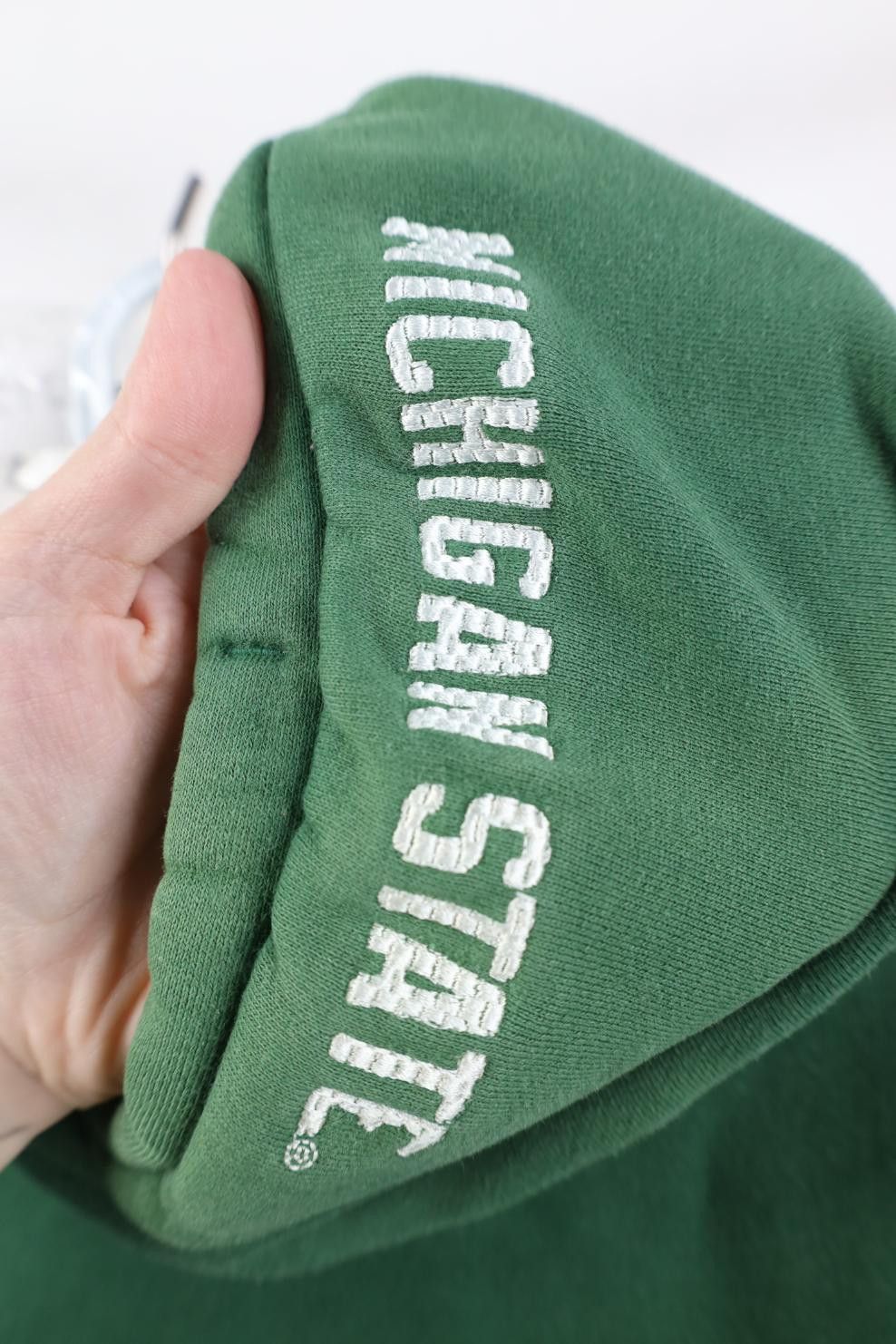 Nike Vintage Nike Mini Swoosh Michigan State University Hoodie Size US L / EU 52-54 / 3 - 13 Thumbnail