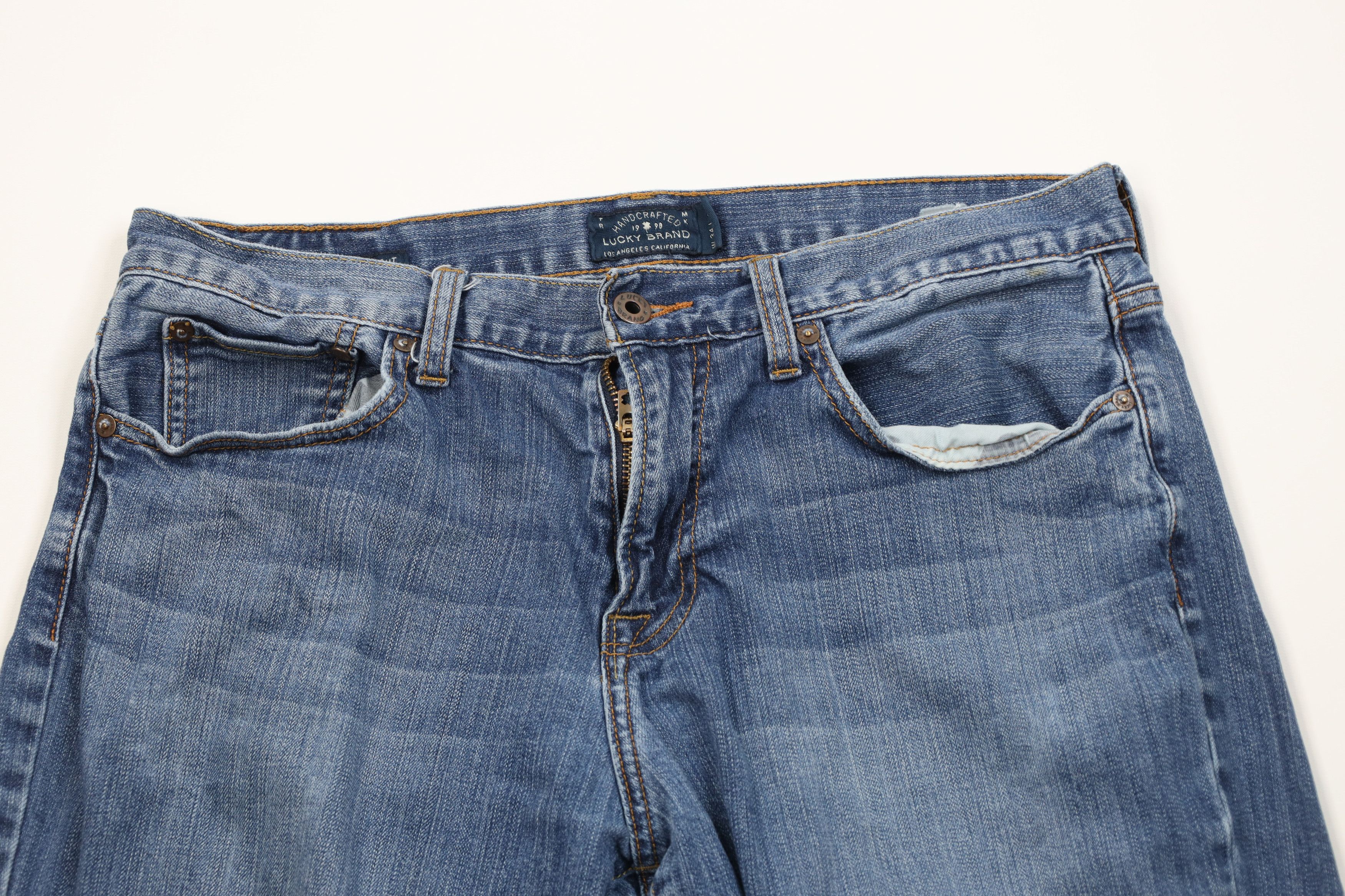 Lucky Brand Vintage Y2K Lucky Brand Straight Leg Denim Jeans Blue Size US 34 / EU 50 - 2 Thumbnail