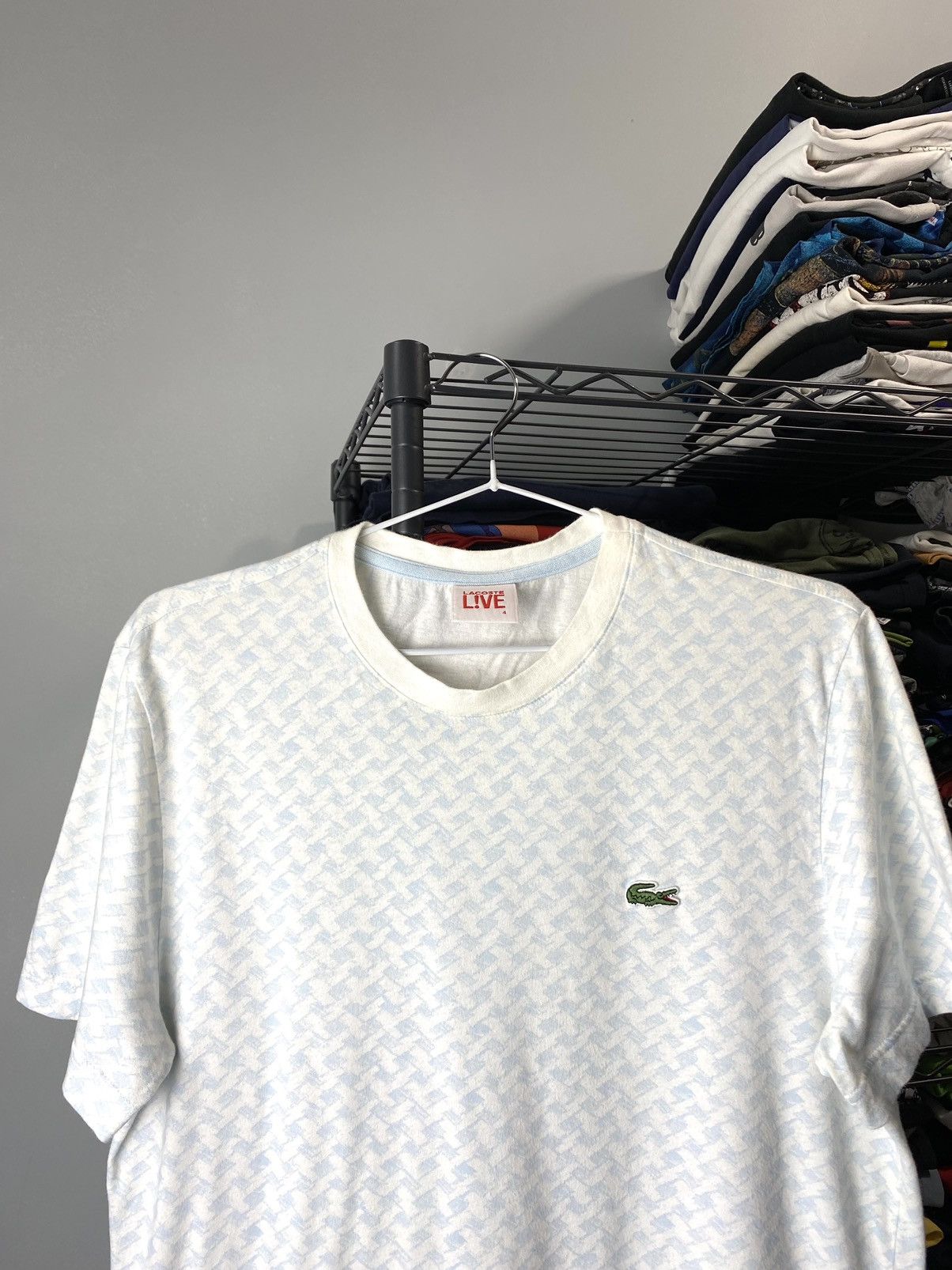 Lacoste Lacoste Live Pattern T Shirt Size US M / EU 48-50 / 2 - 2 Thumbnail