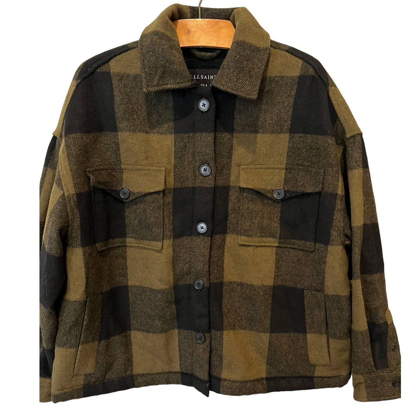 Allsaints ALLSAINTS Women's Luella Check Jacket Size US/4 Size S / US 4 / IT 40 - 4 Thumbnail