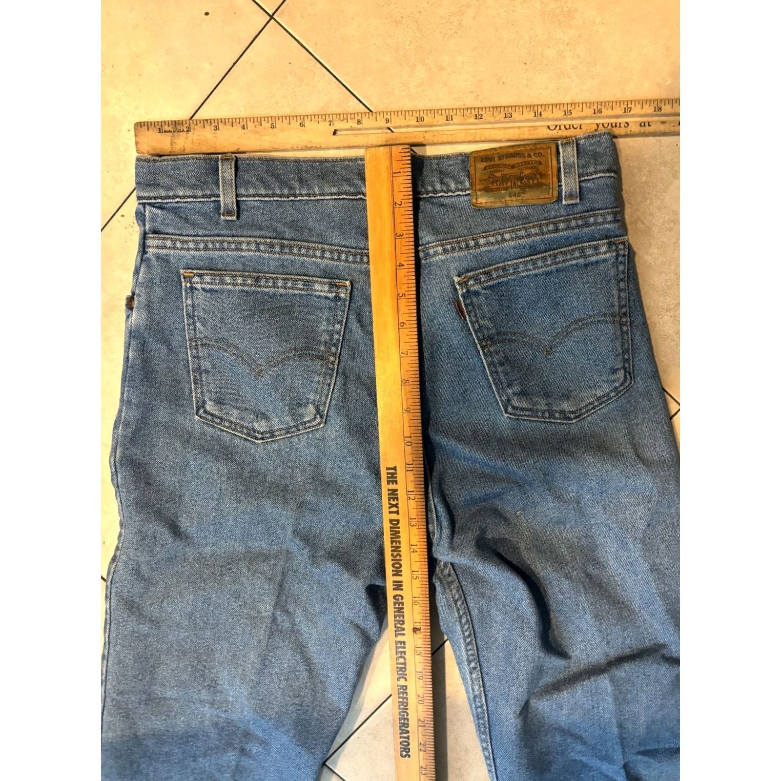 Levi's VINTAGE Levi’s 540 Jeans Men 34x29 Denim Straight Blue 90s Grunge Logo 5-Pocket Womens? Size US 34 / EU 50 - 7 Thumbnail