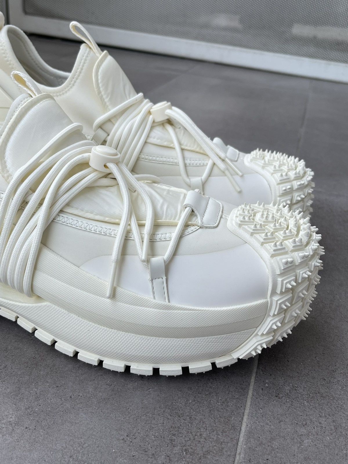 Emporio Armani !DS! SS24 Emporio Armani Milk Nylon Sneakers Size US 13 / EU 46 - 16 Thumbnail