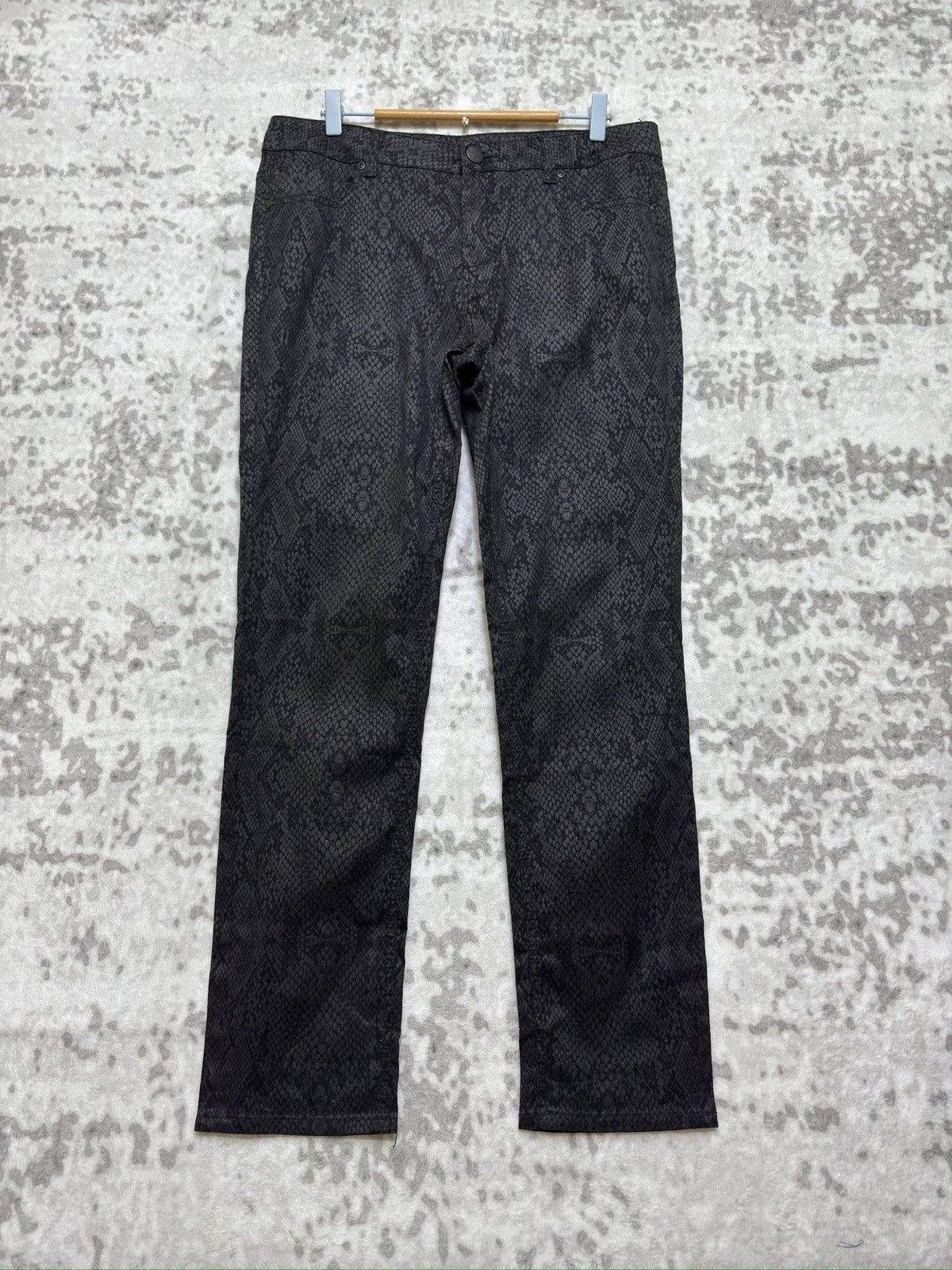 Hysteric Glamour Y2K Liverpool Jeans Company Snakeskin Inspired “Let It Be” Size US 33 - 1 Thumbnail