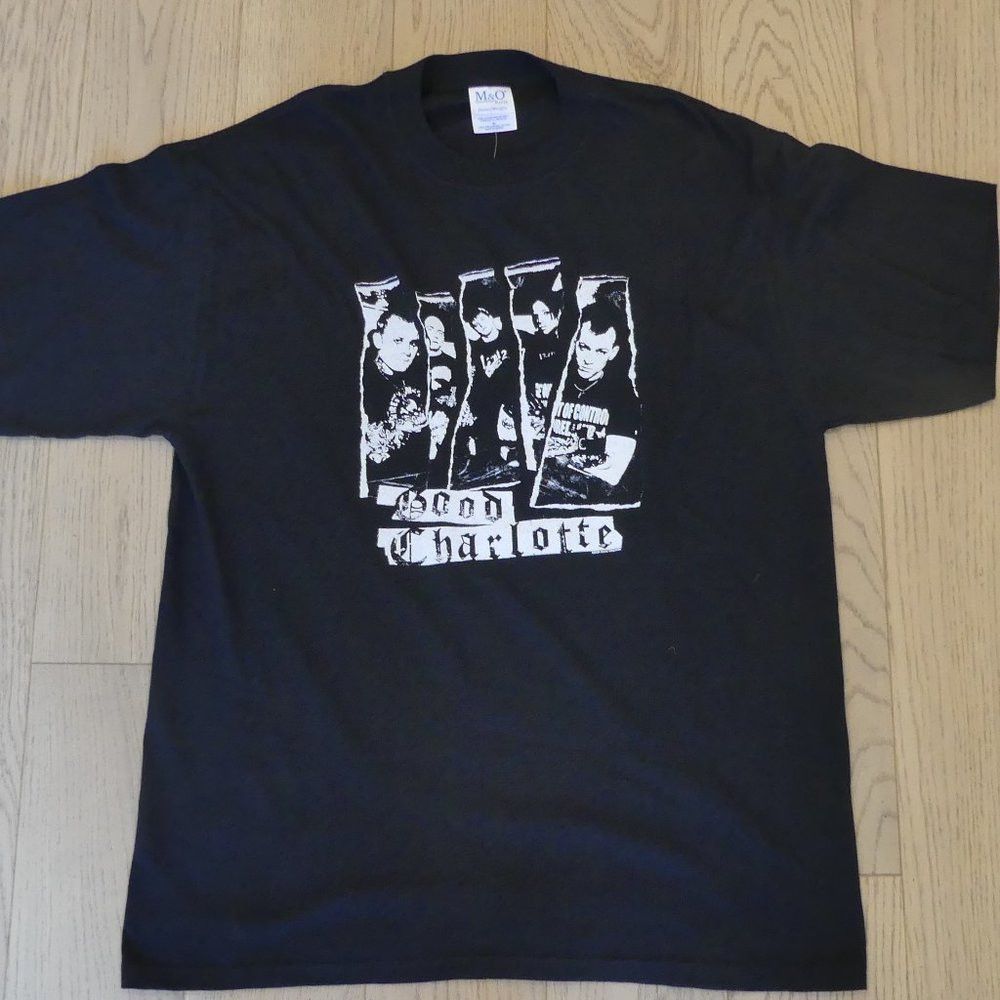 image of Good Charlotte Vintage 2004 M&o Knits T-Shirt in Black, Men's (Size XL)