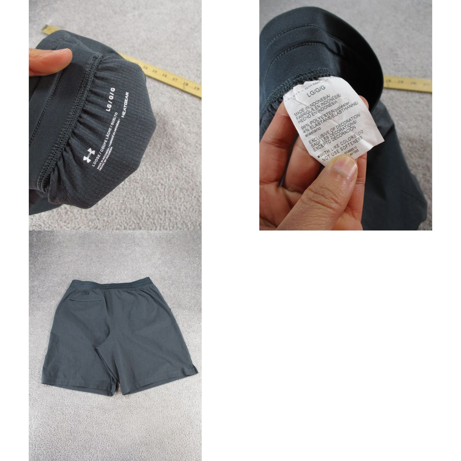 Under Armour Under Armour Shorts Mens L Gray Washington Latin Public Charter School Athletic Size US 33 - 8 Thumbnail