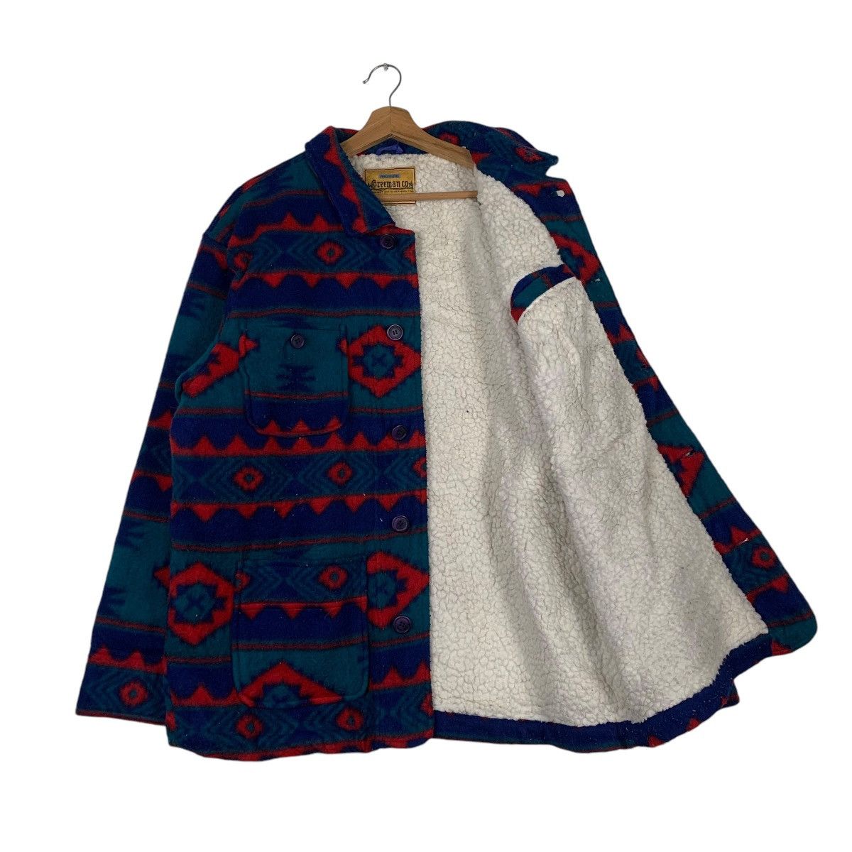 Japanese Brand Greeman Native Aztech Nice Design Multicolor Jacket Size US L / EU 52-54 / 3 - 9 Thumbnail