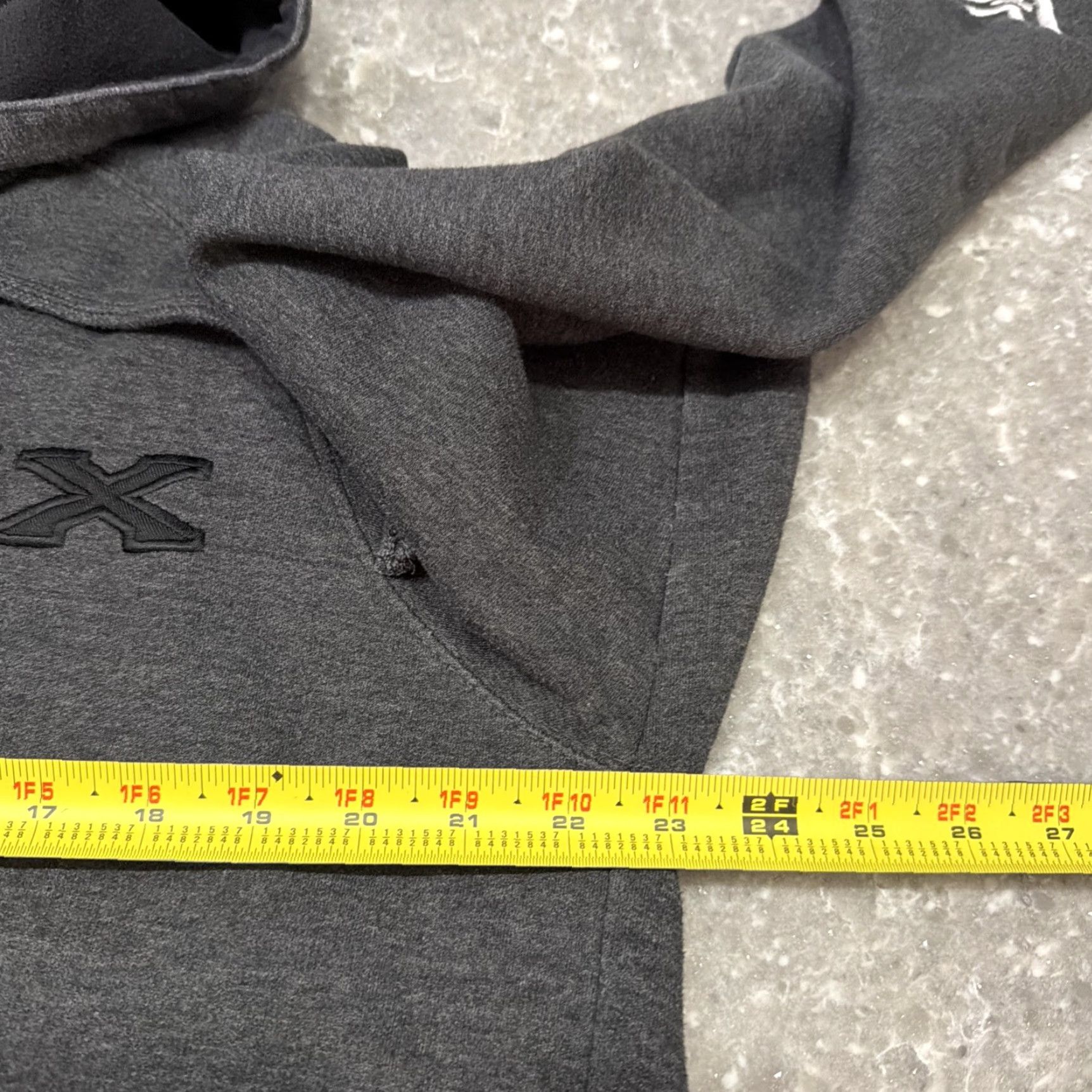Vintage Vortex Optics Men's L Full Zip Hoodie American Flag Gray Size US L / EU 52-54 / 3 - 6 Thumbnail
