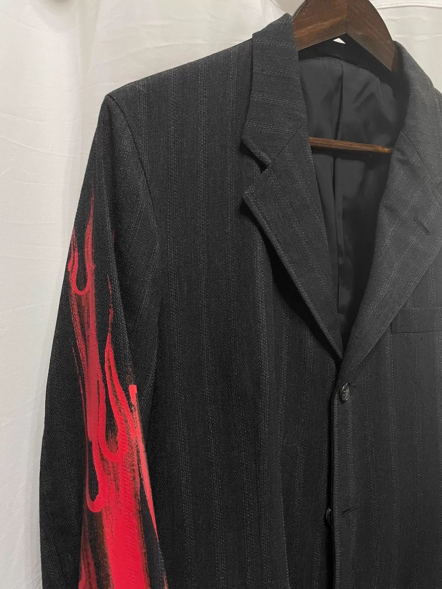 Comme des Garcons Comme des Garçons HOMME HOMME Red Painted Casual Blazer S Size US S / EU 44-46 / 1 - 3 Thumbnail