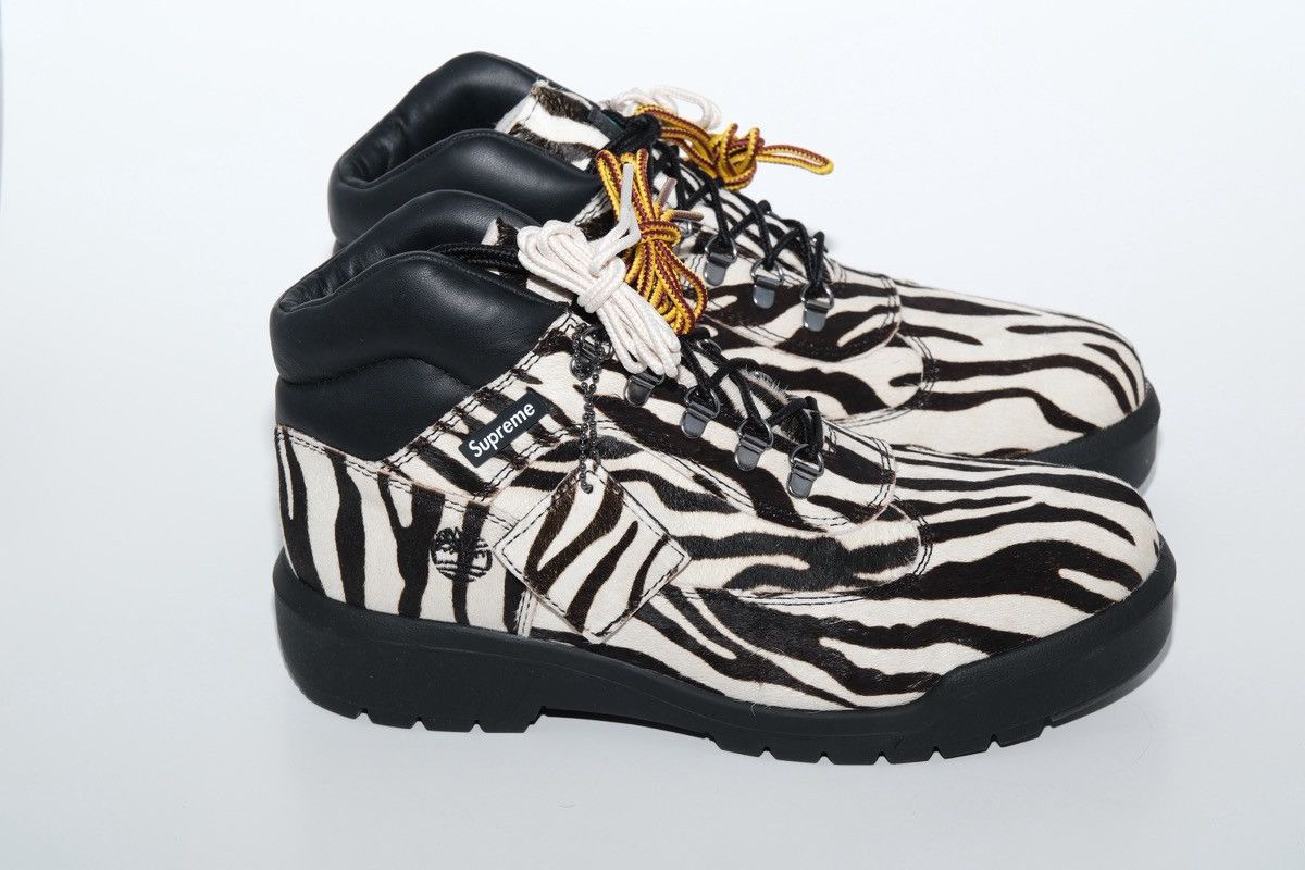 Supreme × Timberland Supreme Timberland Field Boot Zebra FW24 Week13 Size US 8.5 / EU 41-42 - 3 Thumbnail