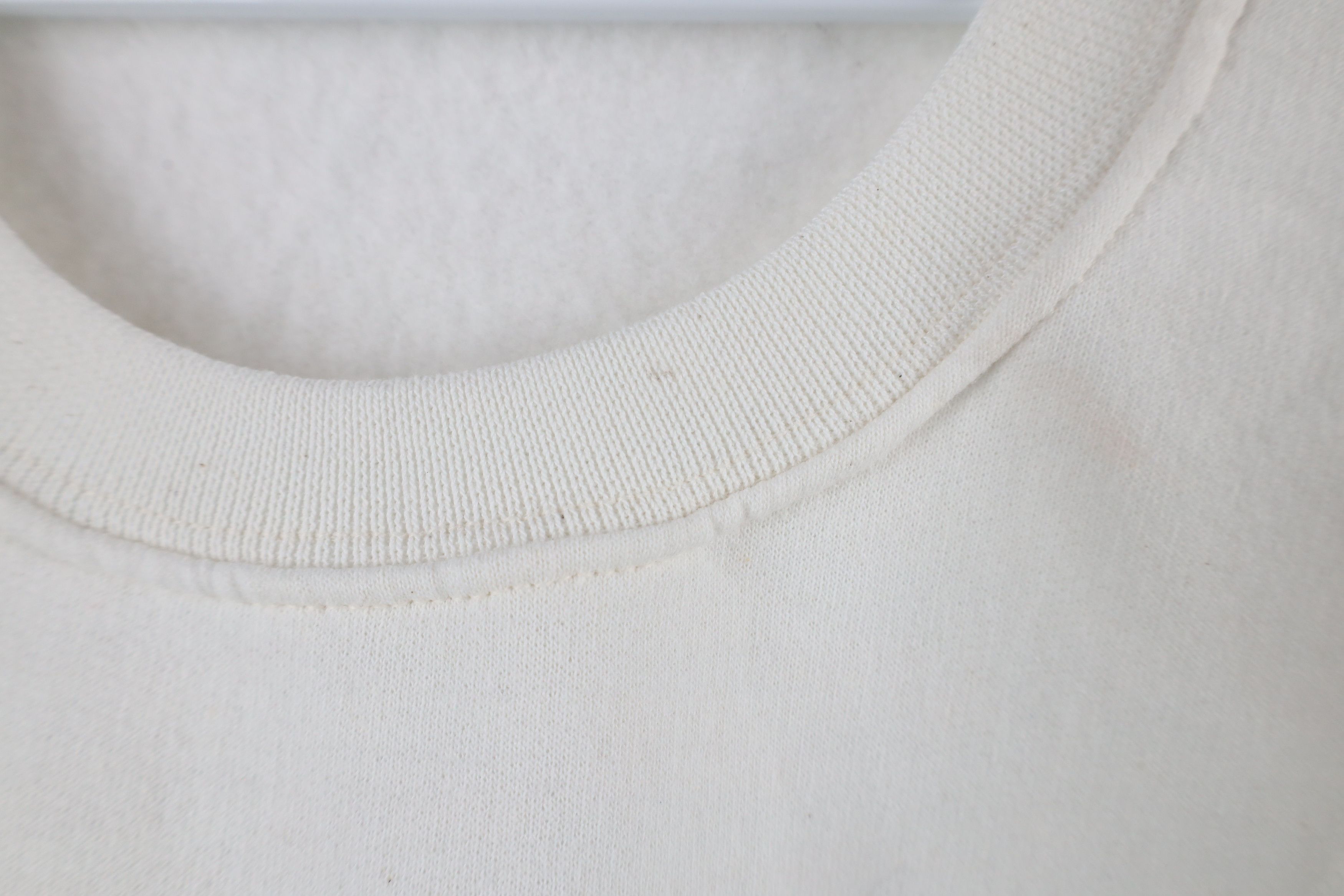 Vintage Vintage 90s Streetwear Blank Crewneck Sweatshirt White Size US XXL / EU 58 / 5 - 6 Thumbnail