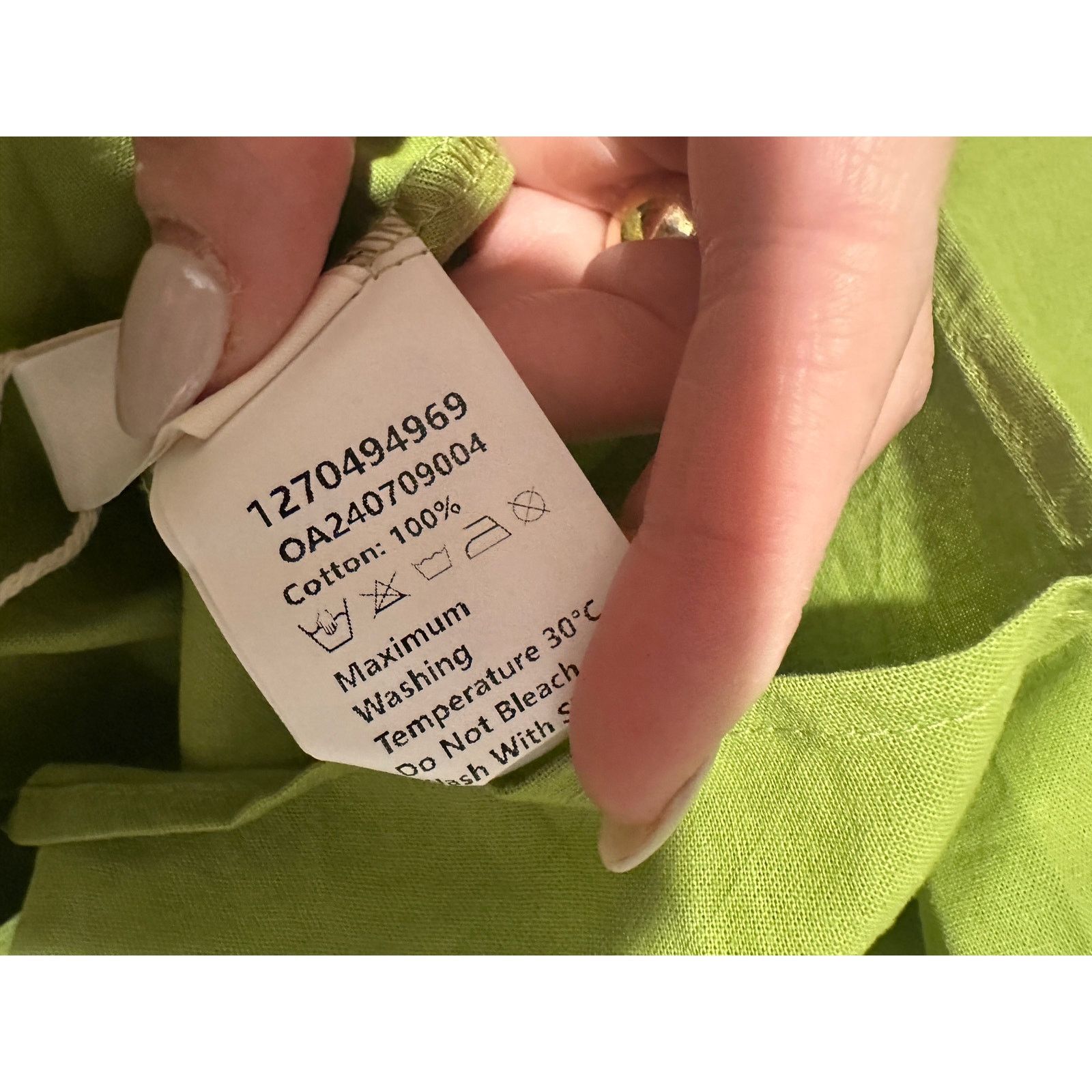 Other Commense Green Cotton Sleeveless Pockets Cutout Long Dress Size M / US 6-8 / IT 42-44 - 5 Thumbnail