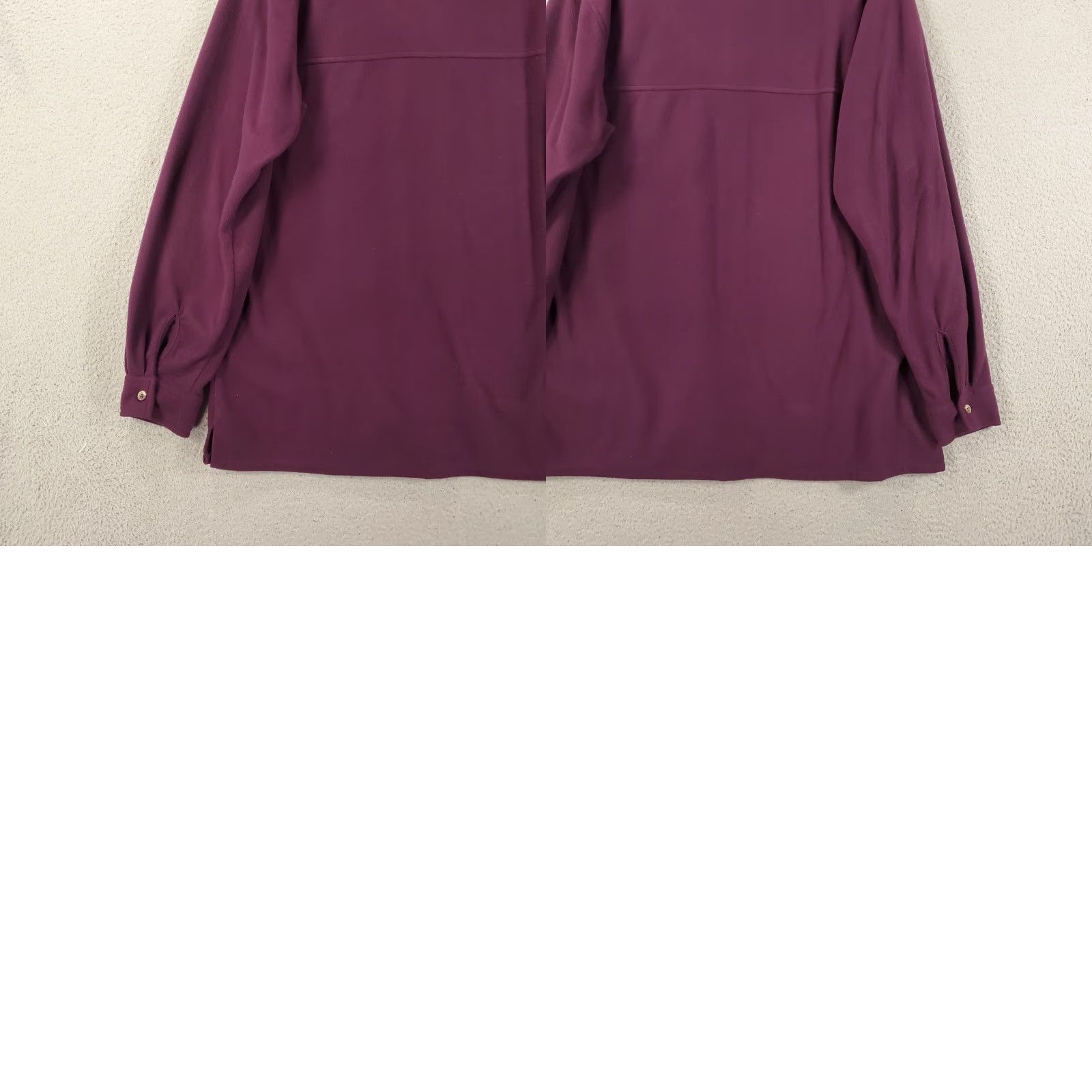 Vintage Sportif Shacket Mens Large Purple Fleece Polartec Long Sleeve Button Up Shirt Size US L / EU 52-54 / 3 - 9 Thumbnail