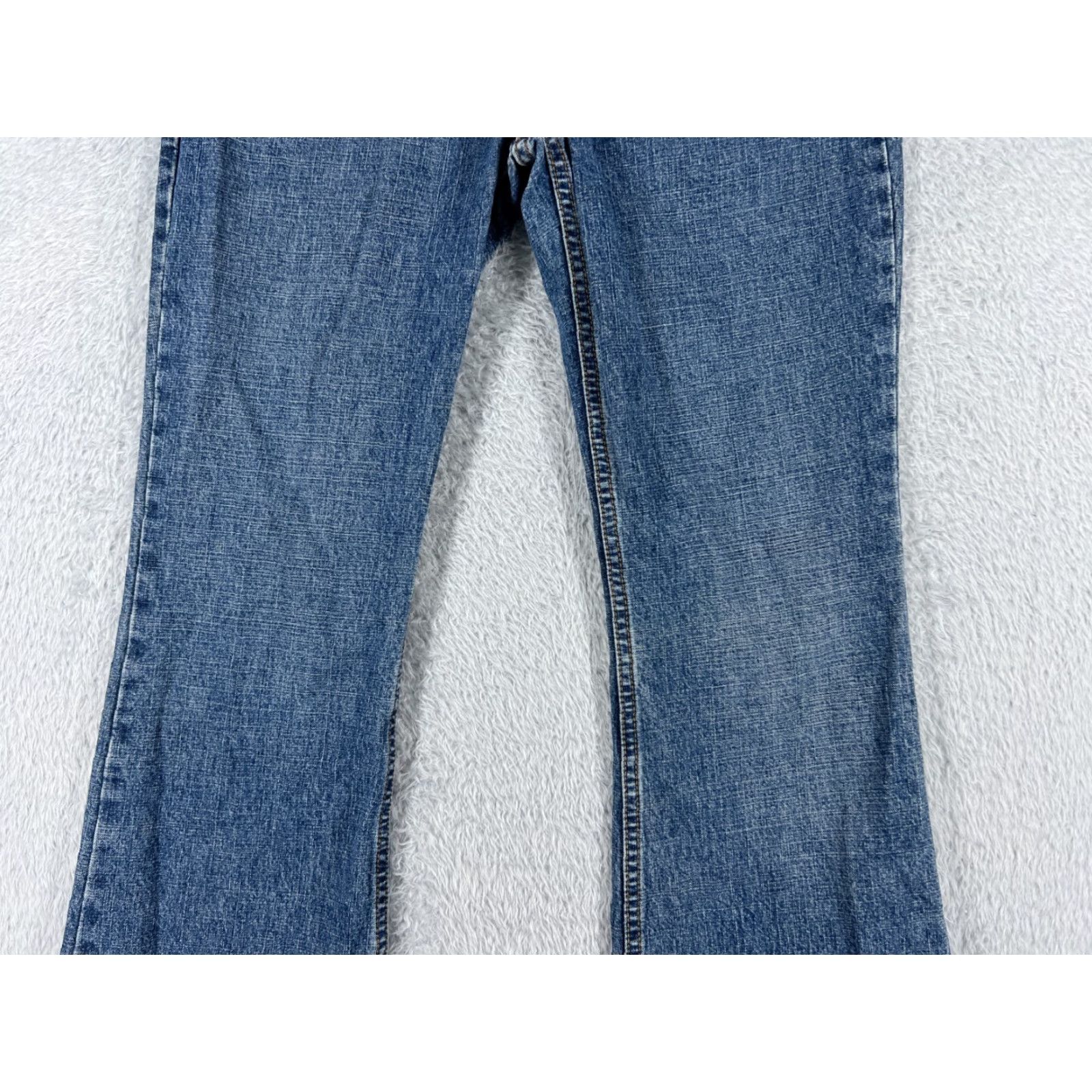 Vintage Arizona Jeans Co Jeans Womens 9 Blue Denim Flared Cotton Blend Mid 29x30 Size 30" / US 8 / IT 44 - 3 Thumbnail