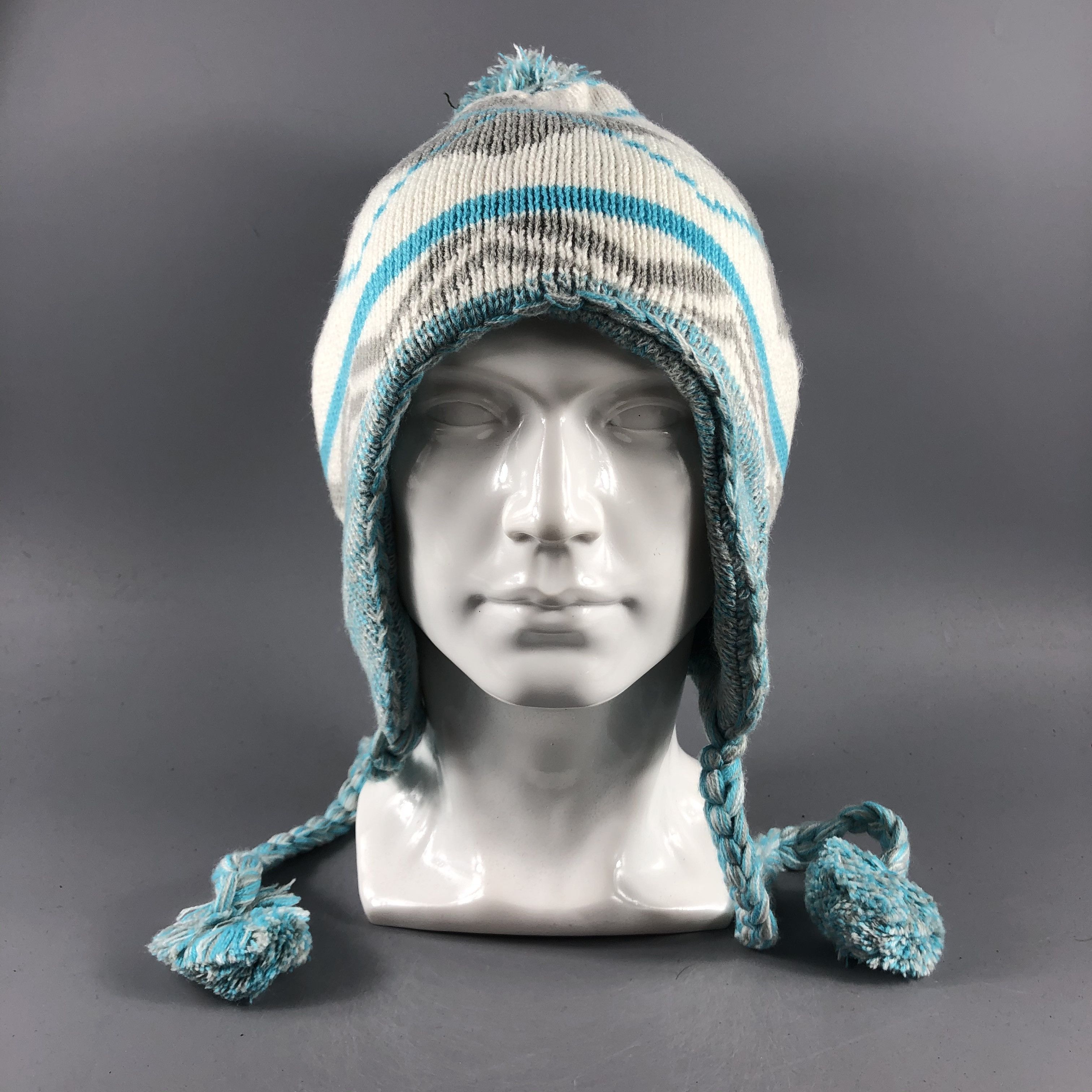 Japanese Brand × Vintage Earflap Hat Booble Beanie Snow Hat Snow Cap -D152 Size ONE SIZE - 1 Thumbnail