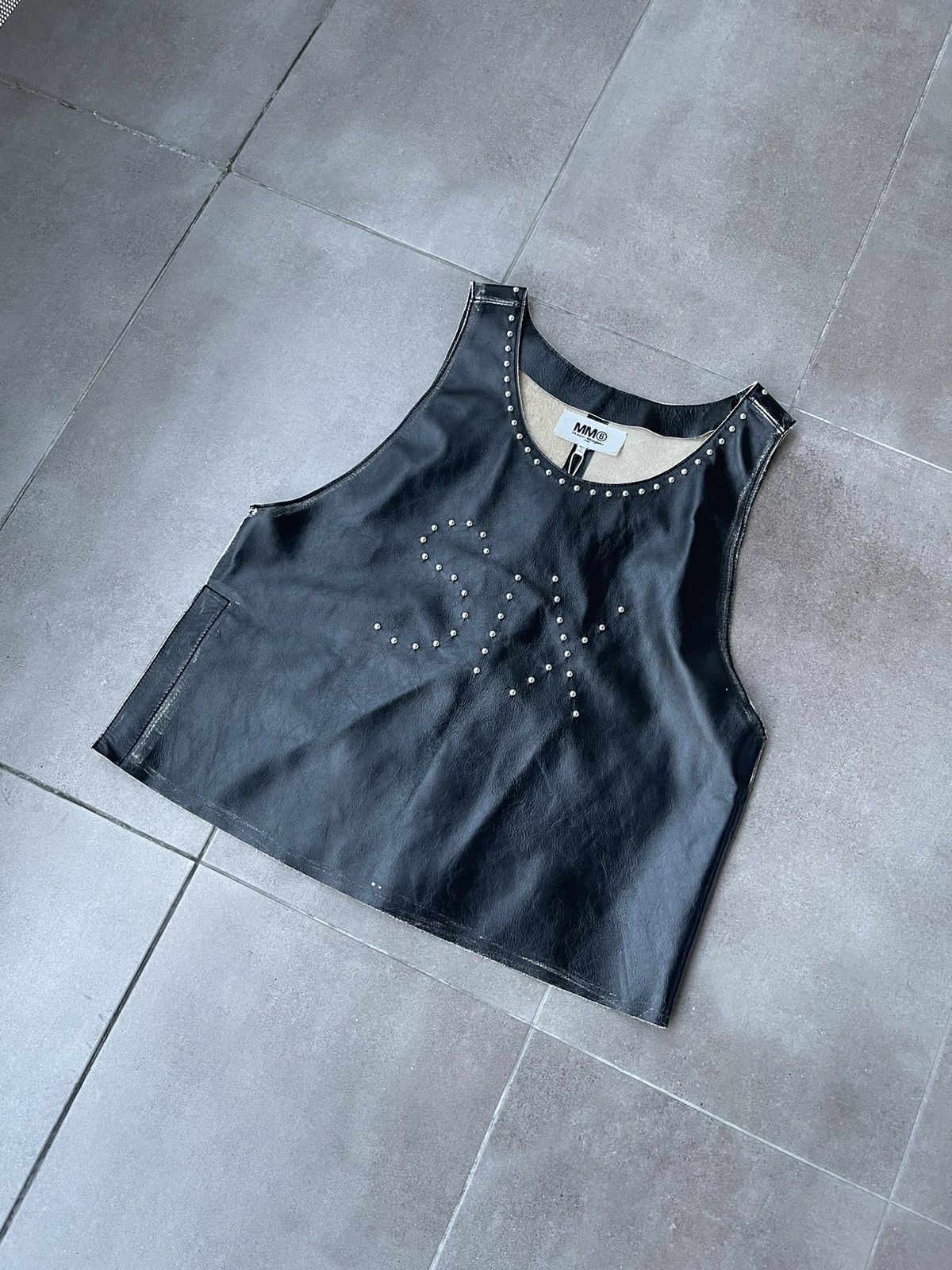 Maison Margiela !DS! SS22 Maison Margiela Studded "SIX" Leather Vest Top Size M / US 6-8 / IT 42-44 - 6 Thumbnail