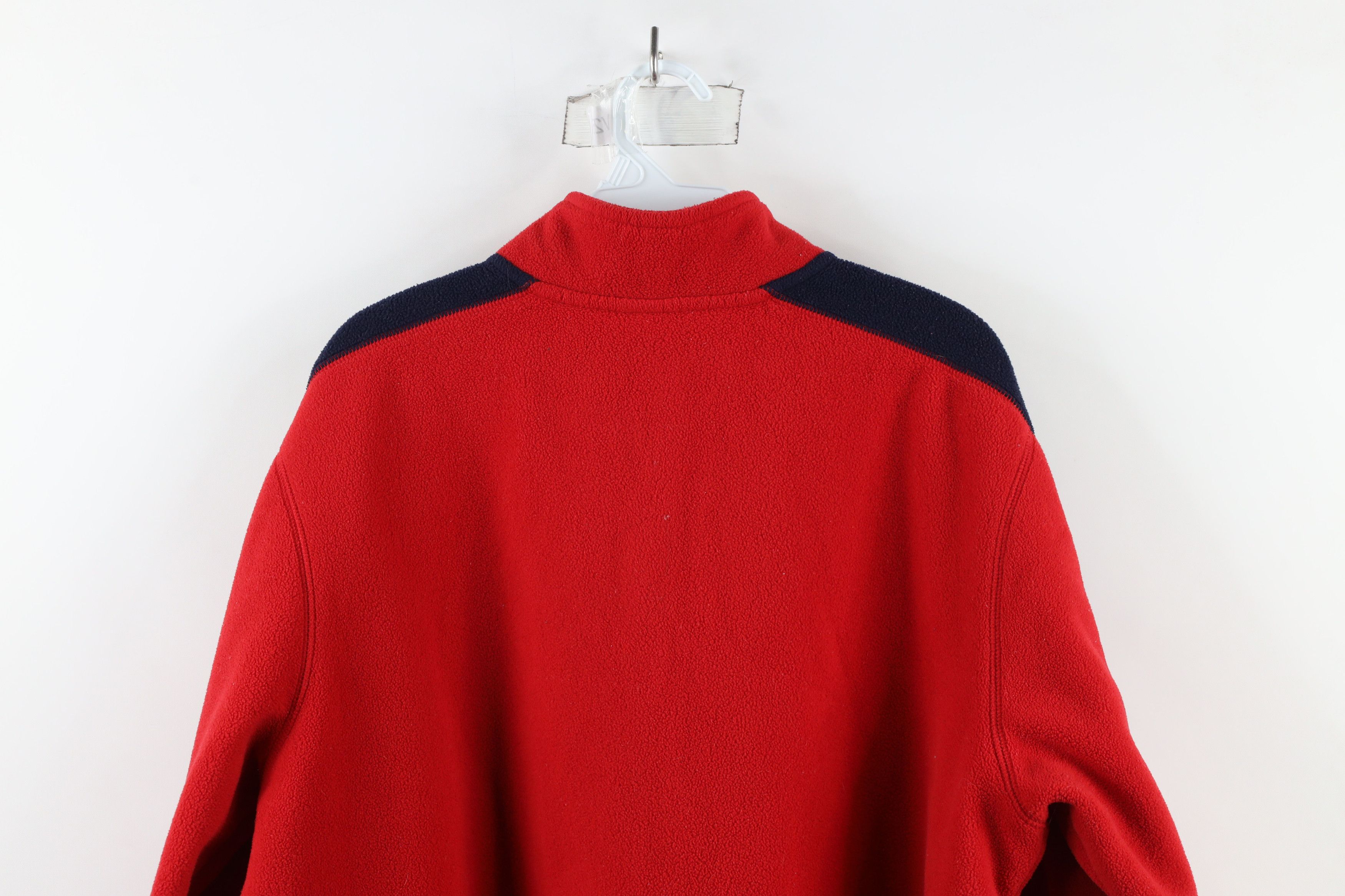 Nautica × Vintage Vintage 90s Nautica Script Half Zip Fleece Pullover Sweater Size US L / EU 52-54 / 3 - 10 Thumbnail