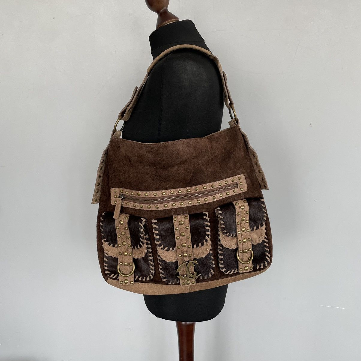Designer × Roberto Cavalli 🔥RARE🔥Just Cavalli leather handbag style y2k japanese Size ONE SIZE - 7 Thumbnail