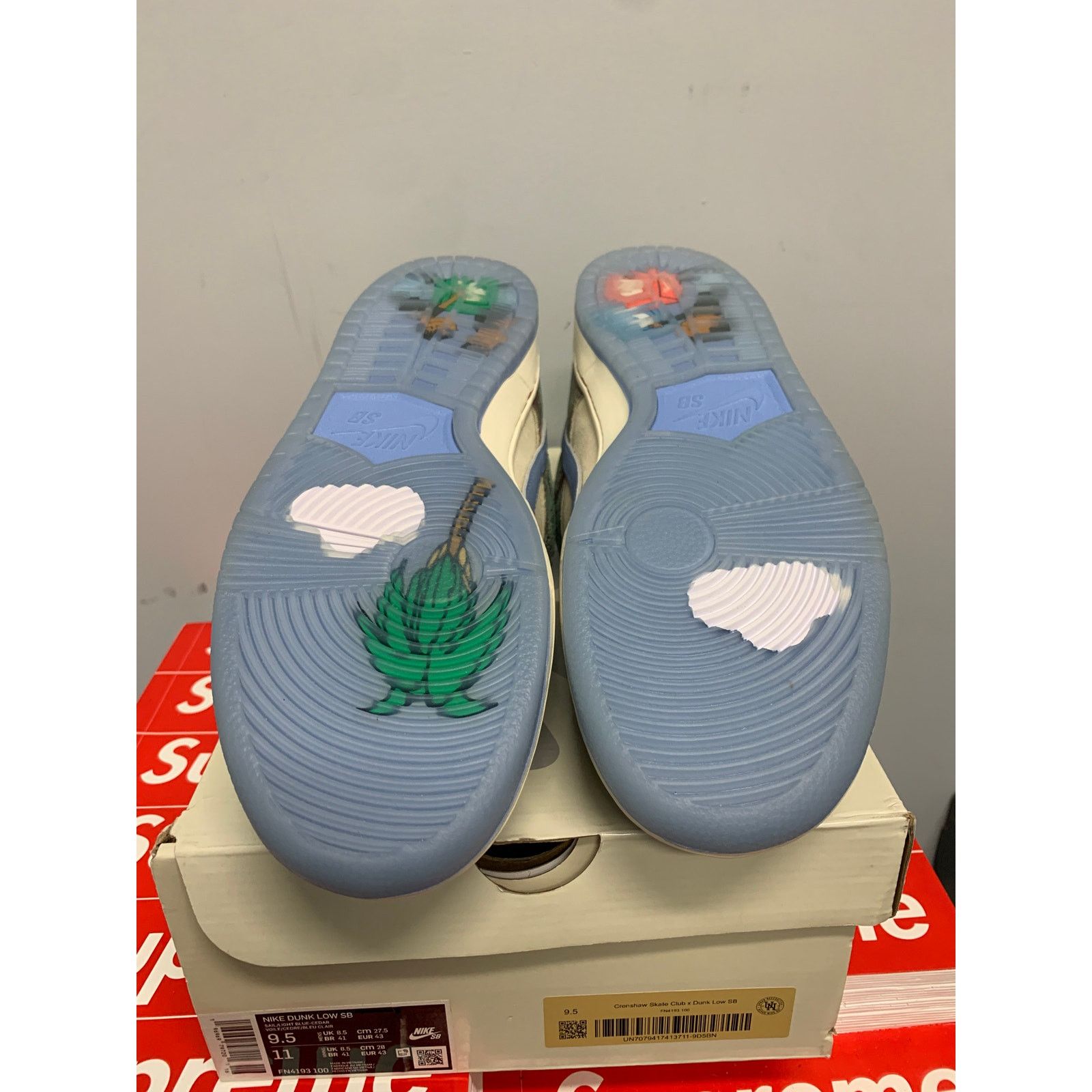 Nike Nike SB Dunk Low Crenshaw Skate Club Size 9.5 NEW SHIPS NOW Size US 9.5 / EU 42-43 - 6 Thumbnail