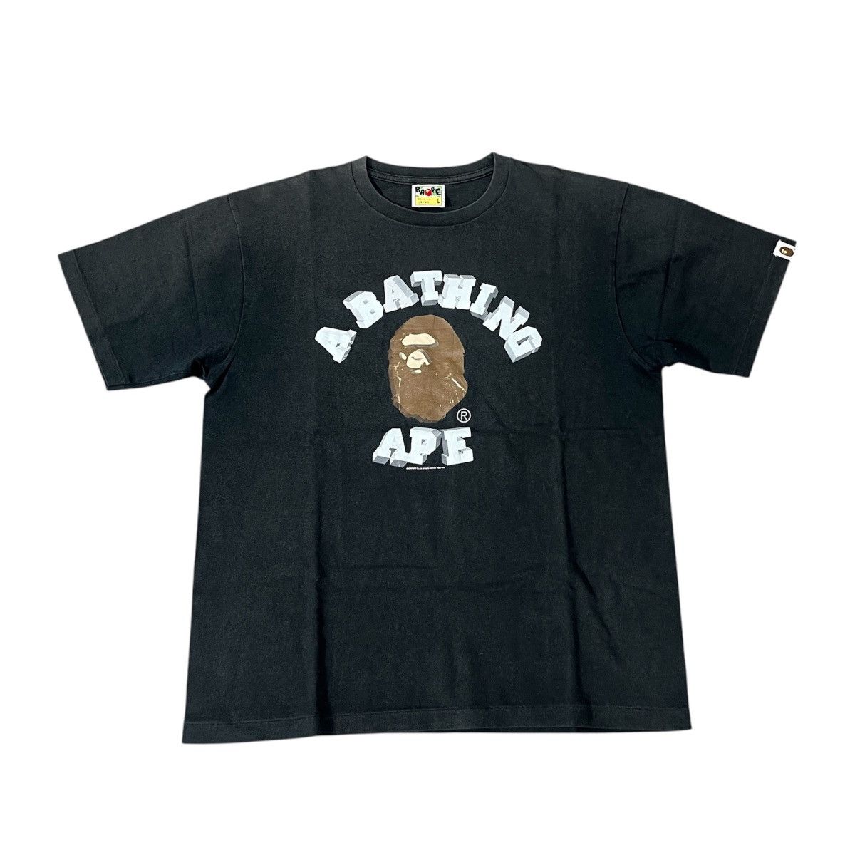 Bape A Bathing Ape 2011 Big Logo Icon Tee Streetwear Size US L / EU 52-54 / 3 - 1 Thumbnail