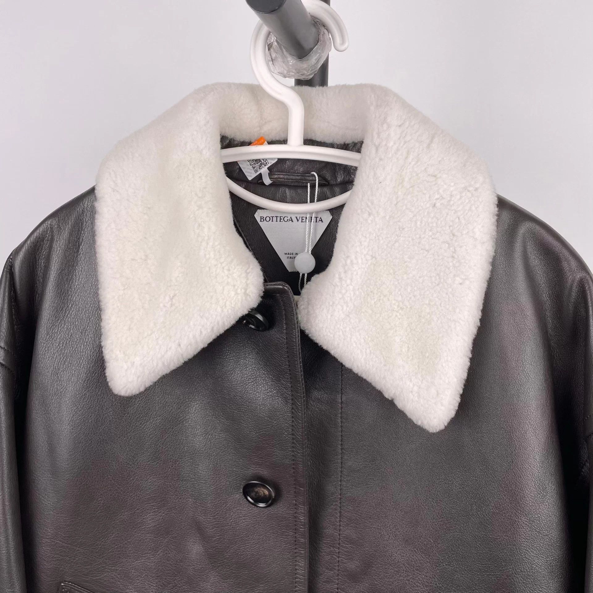 Bottega Veneta BV Brown Cowhide Jacket Size 36 Size XS / US 0-2 / IT 36-38 - 4 Thumbnail